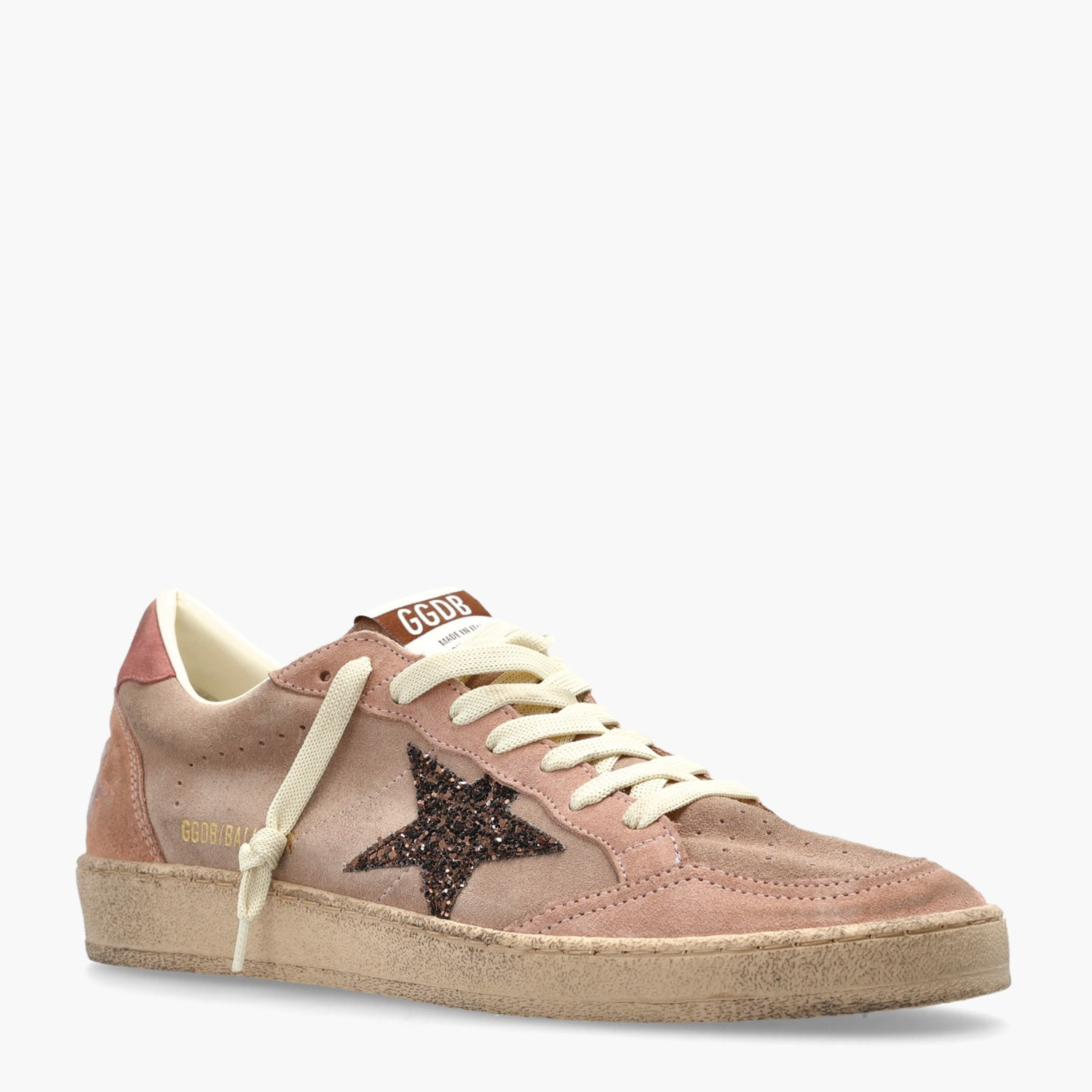 Golden Goose Pembe Deri Ball-Star 8694 Kadın Sneakers