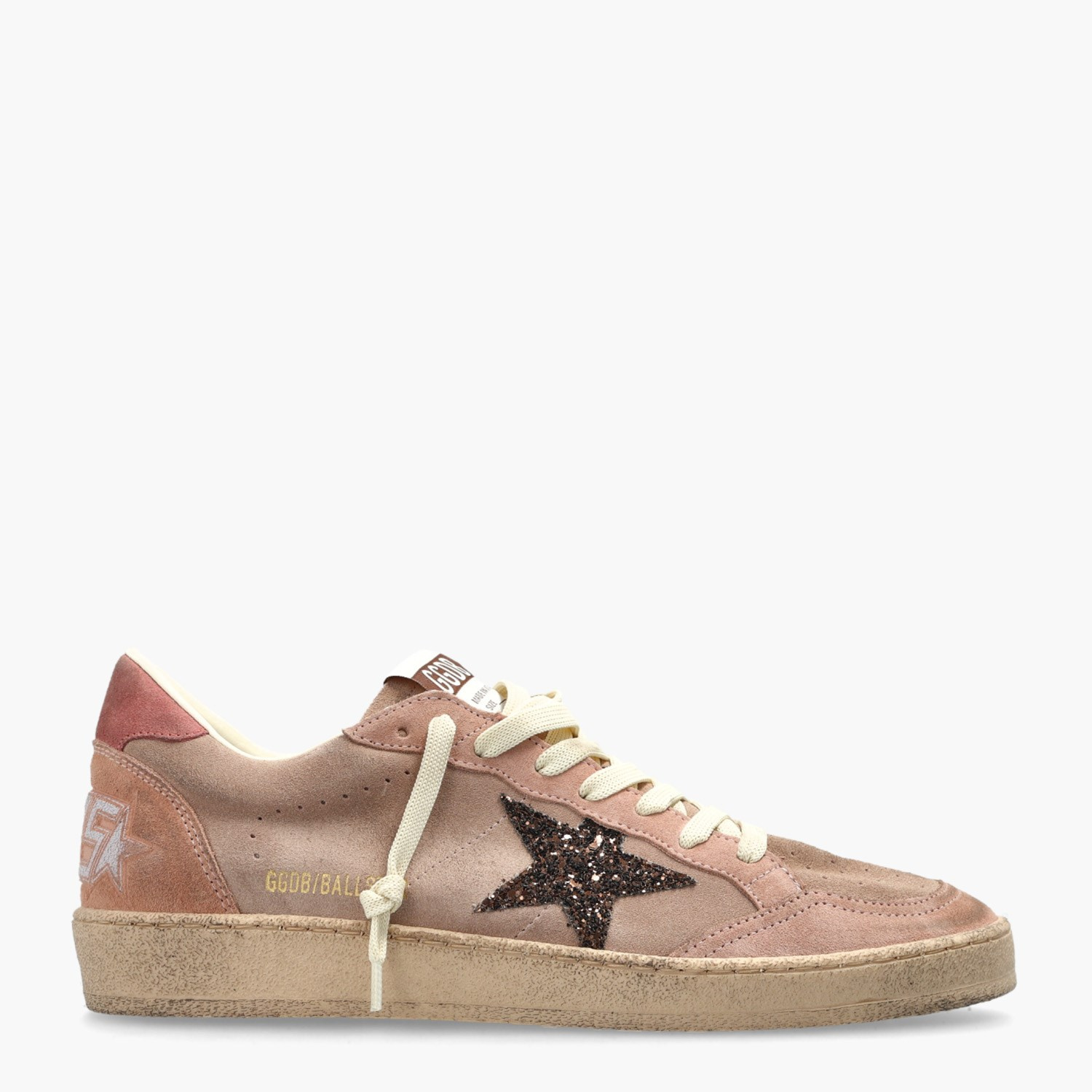 Golden Goose Pembe Deri Ball-Star 8694 Kadın Sneakers