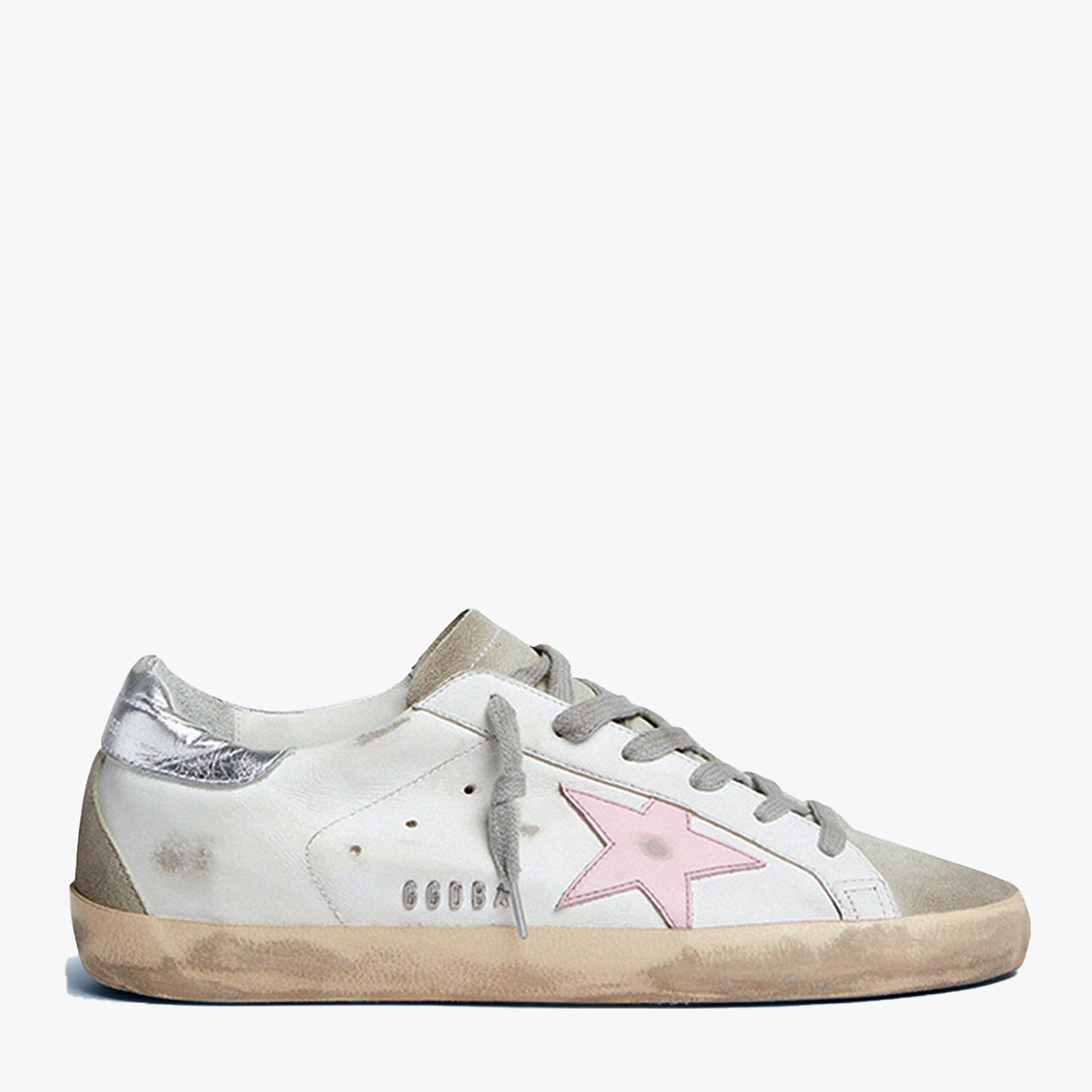 Golden Goose Pembe Deri Super-Star 81482 Kadın Sneaker