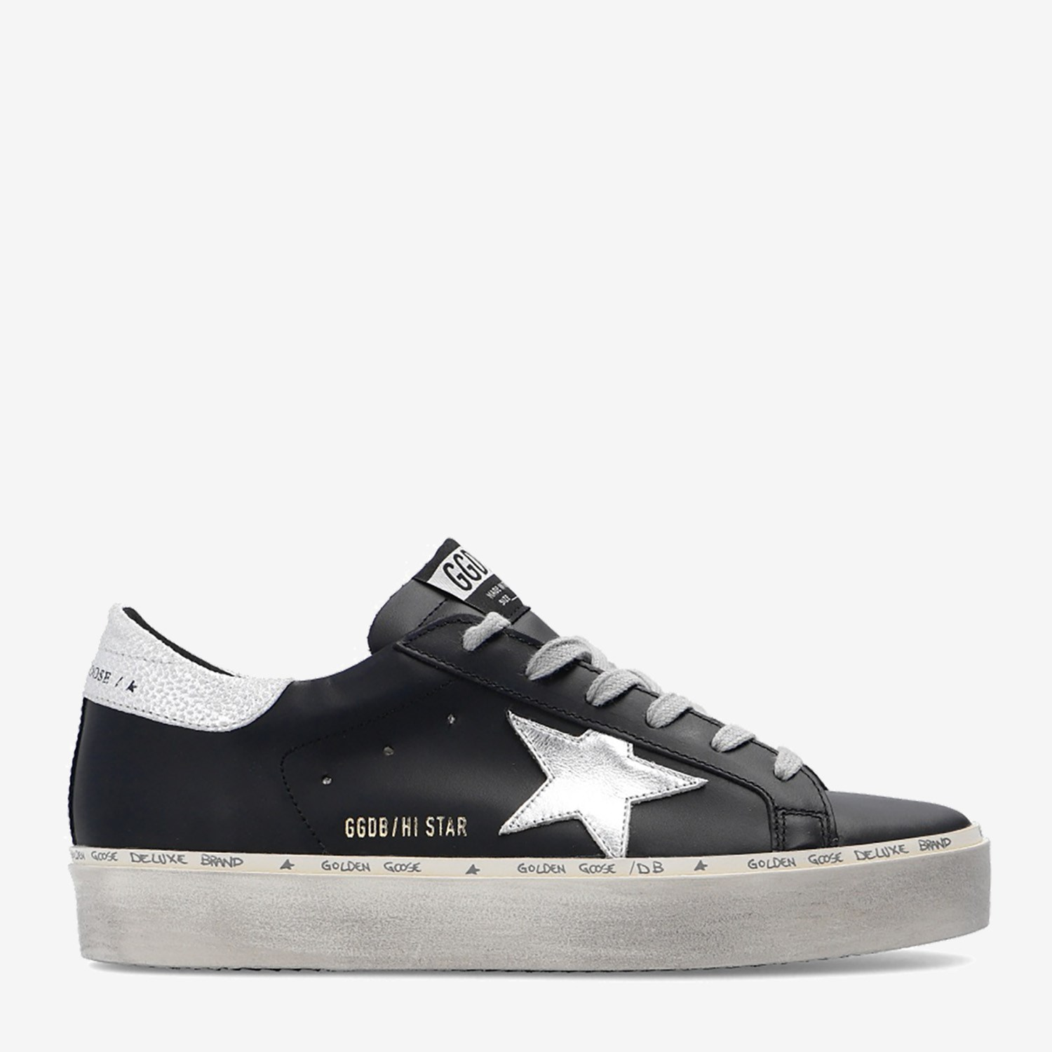Golden Goose Siyah Deri Hı-Star 0328 Kadın Sneakers