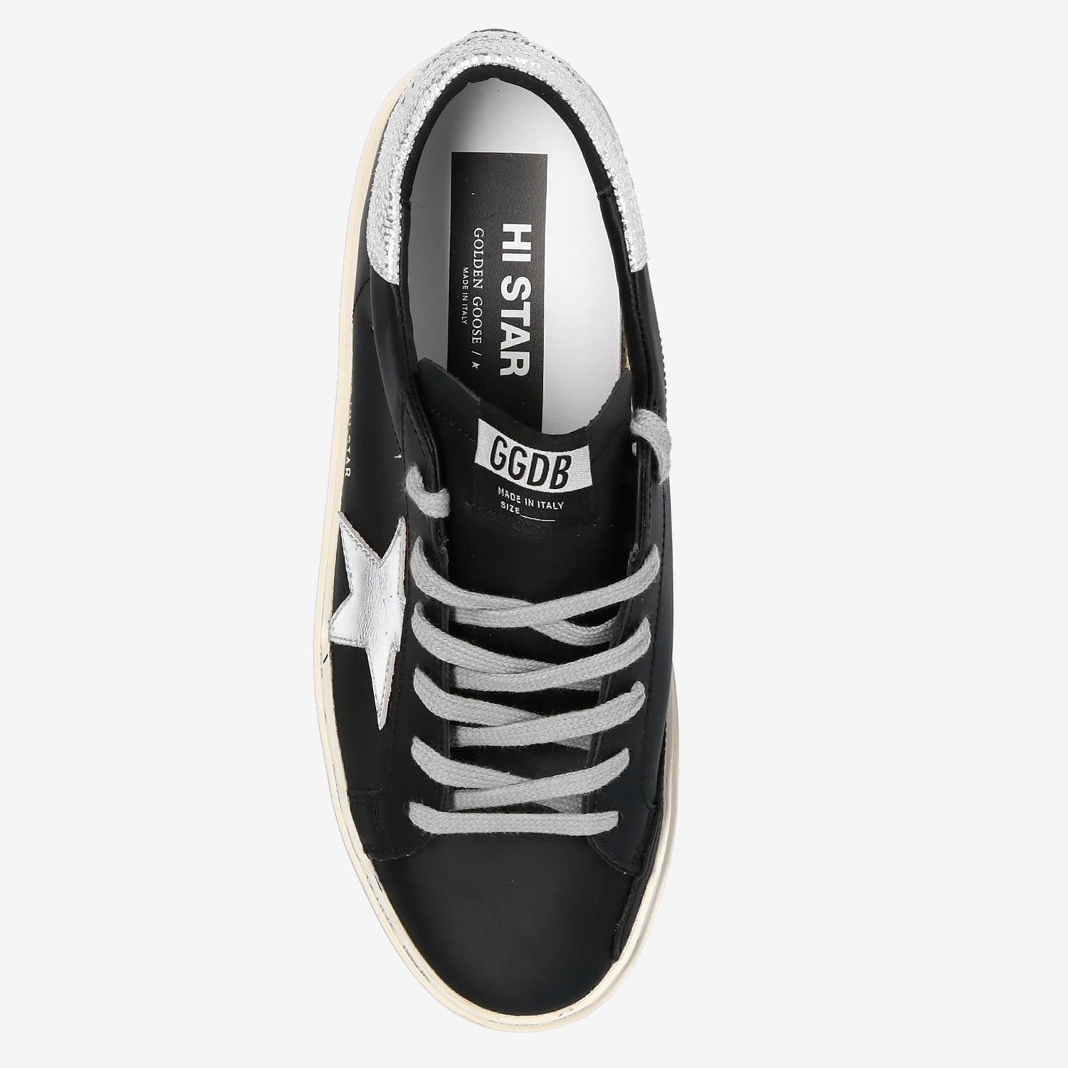 Golden Goose Siyah Deri Hı-Star 0328 Kadın Sneakers