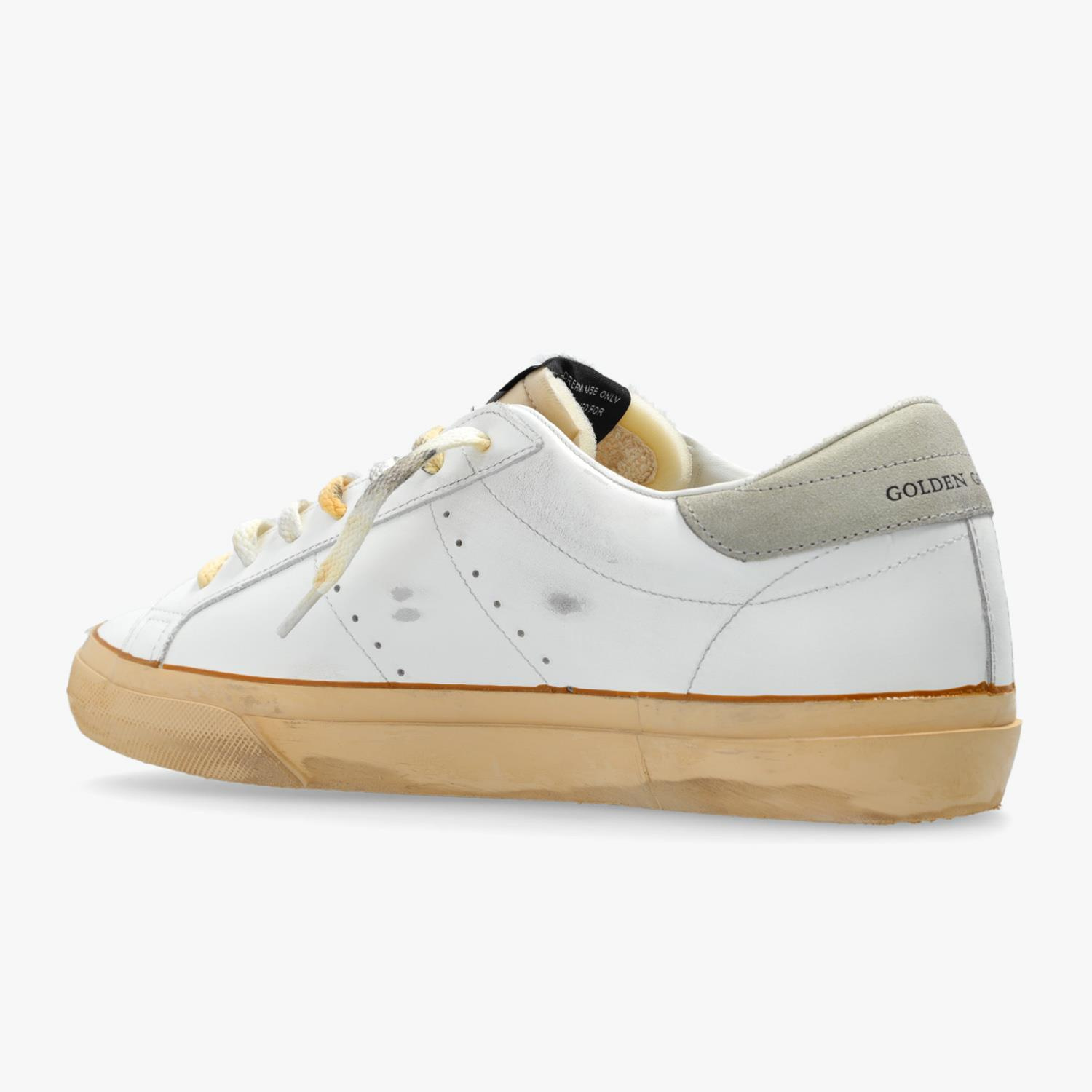 Golden Goose Super-Star Beyaz Deri Erkek Sneakers