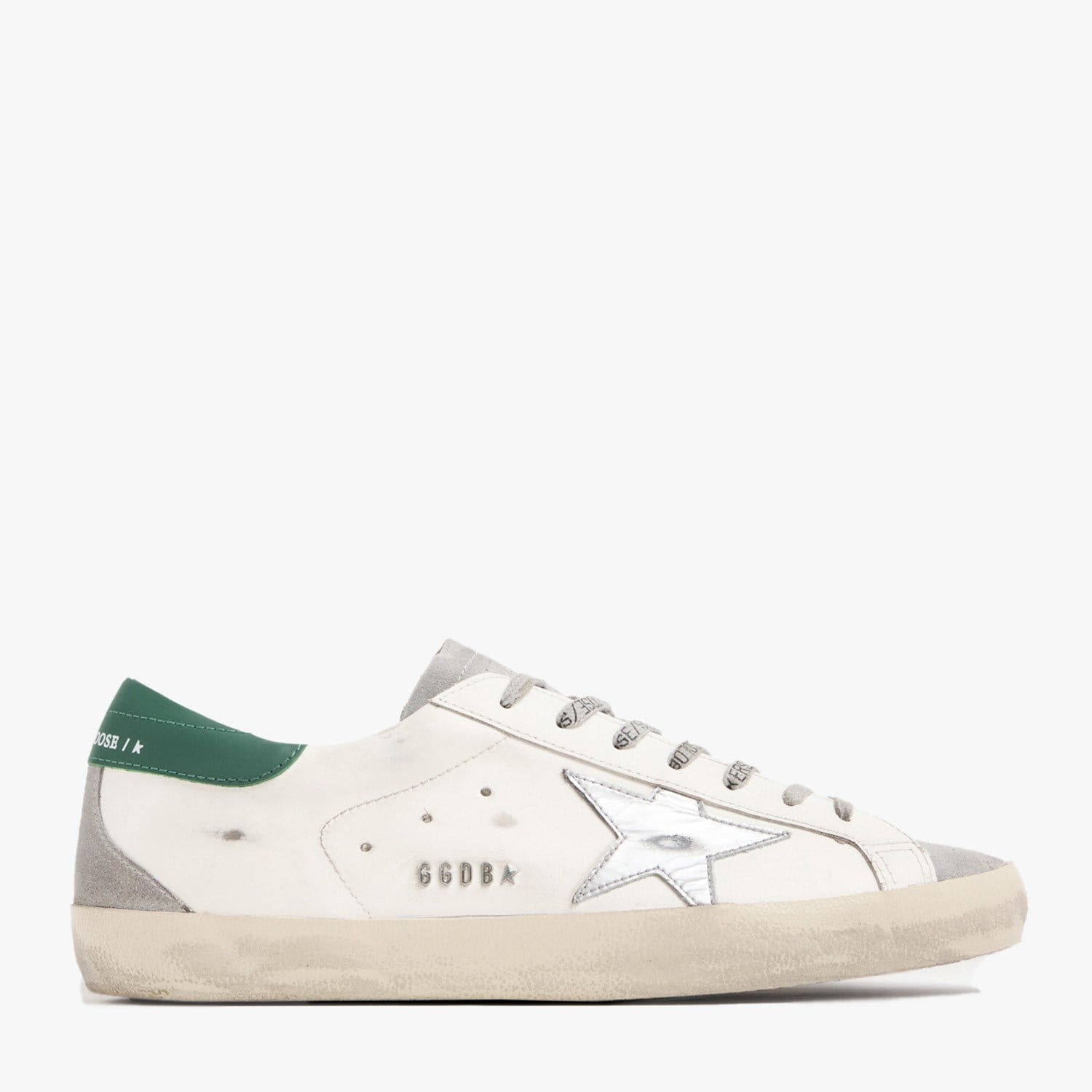Golden Goose Super-Star Beyaz Kahve Deri Erkek Sneakers