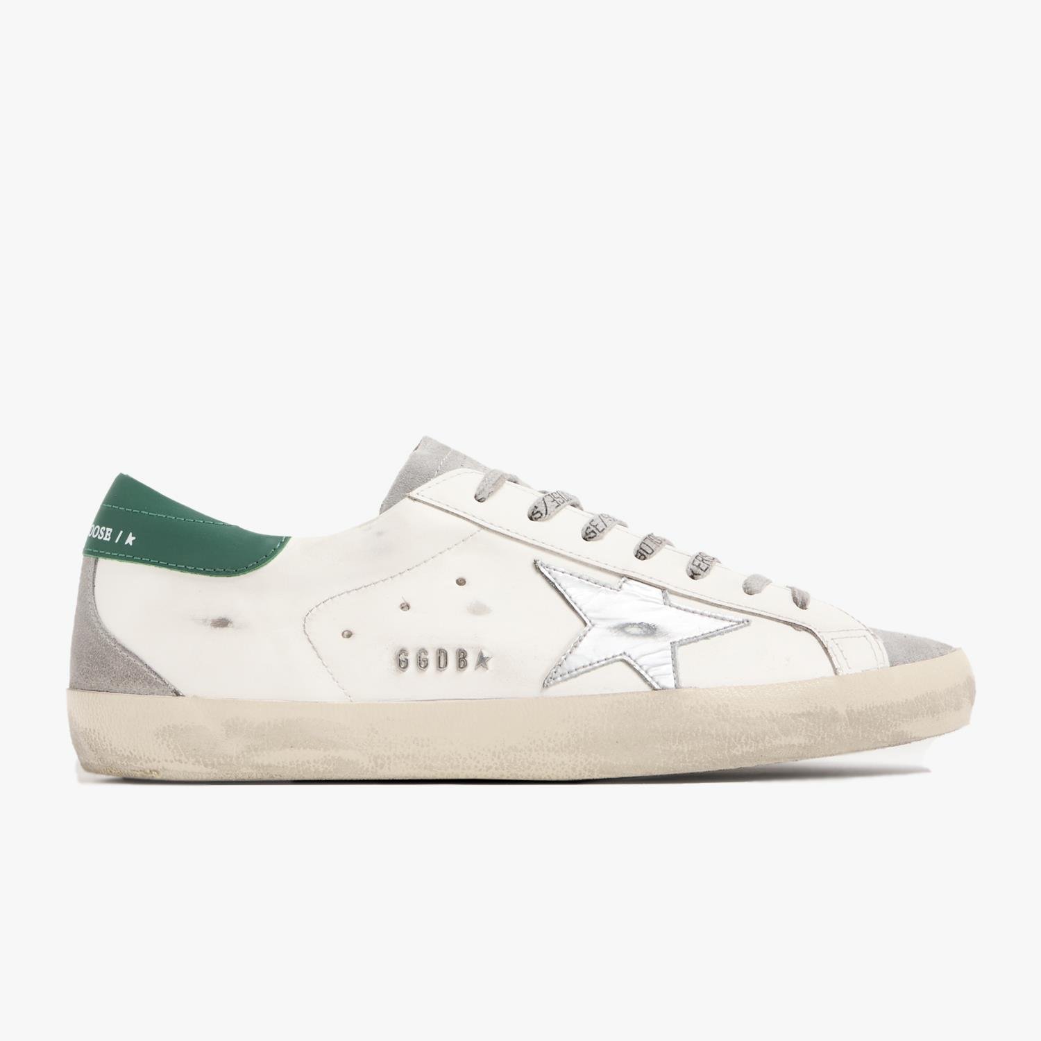 Golden Goose Super-Star Beyaz Kahve Deri Erkek Sneakers