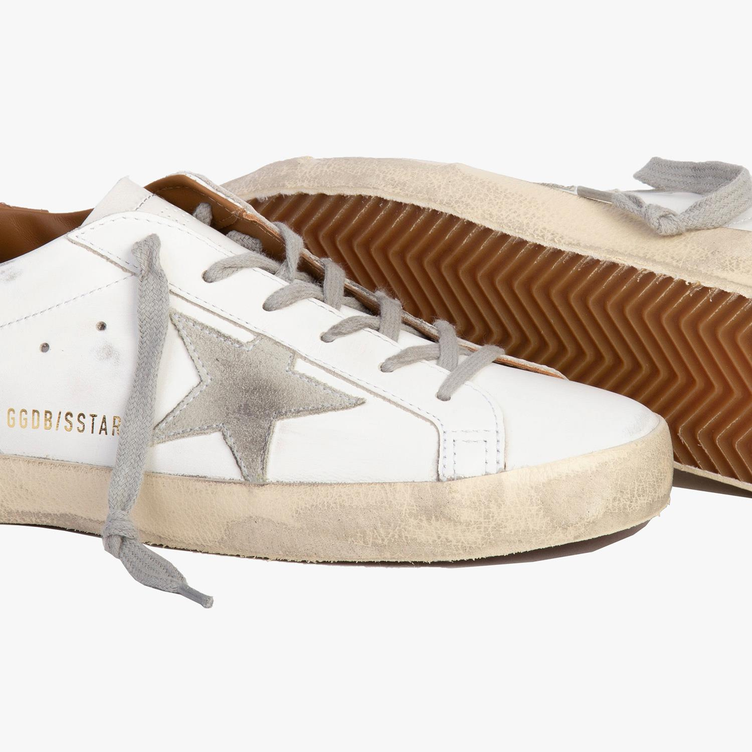 Golden Goose Super-Star Kahve Deri Kadın Sneakers