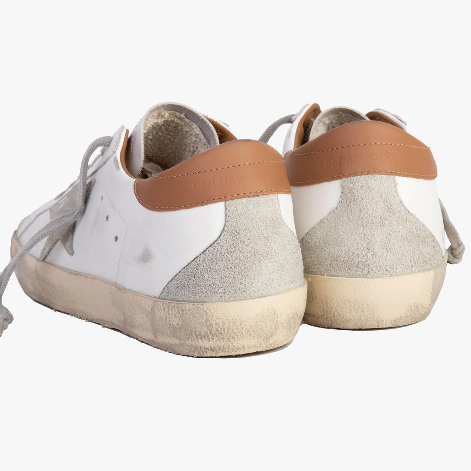 Golden Goose Super-Star Kahve Deri Kadın Sneakers