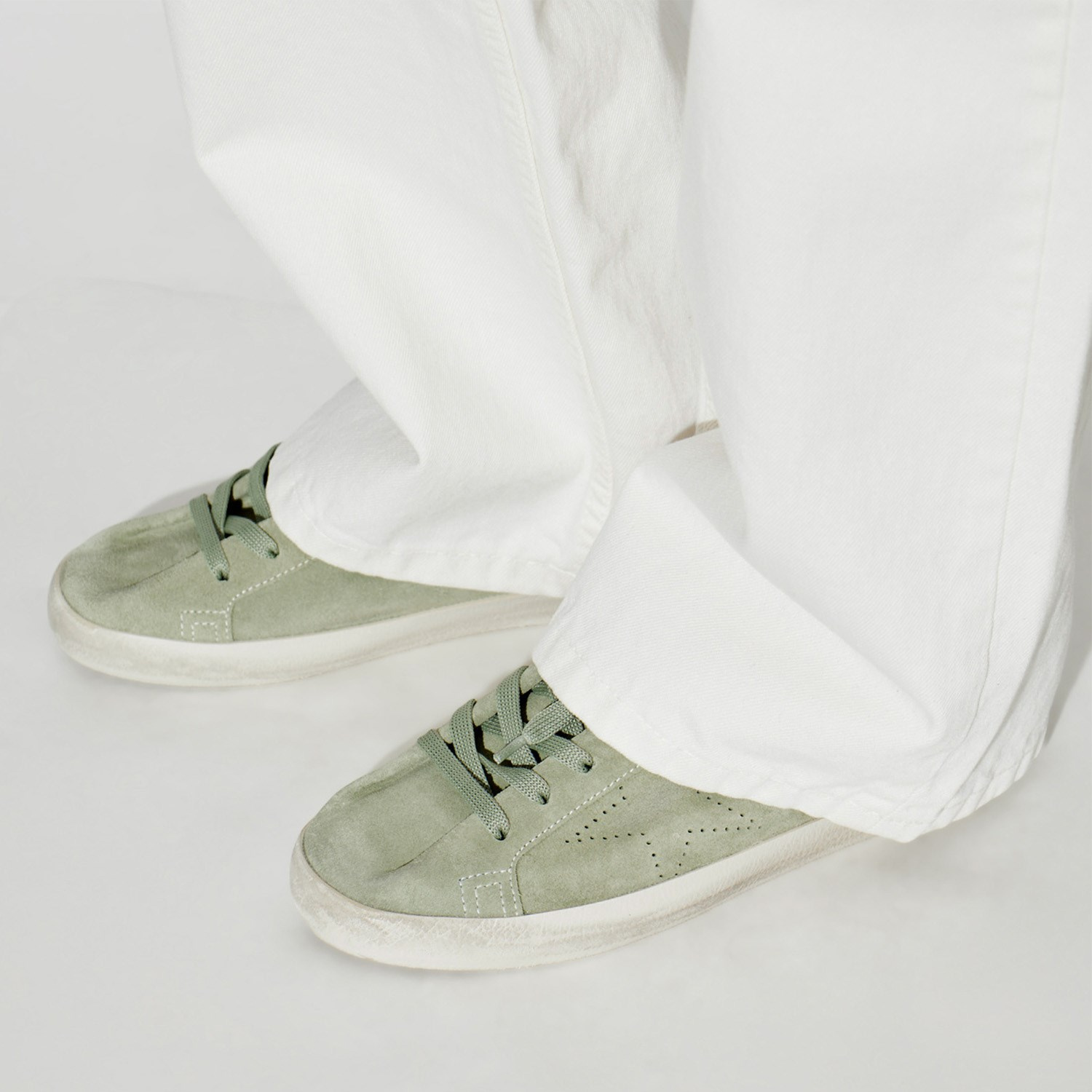 Golden Goose Yeşil Deri Super-Star 8600 Kadın Sneaker