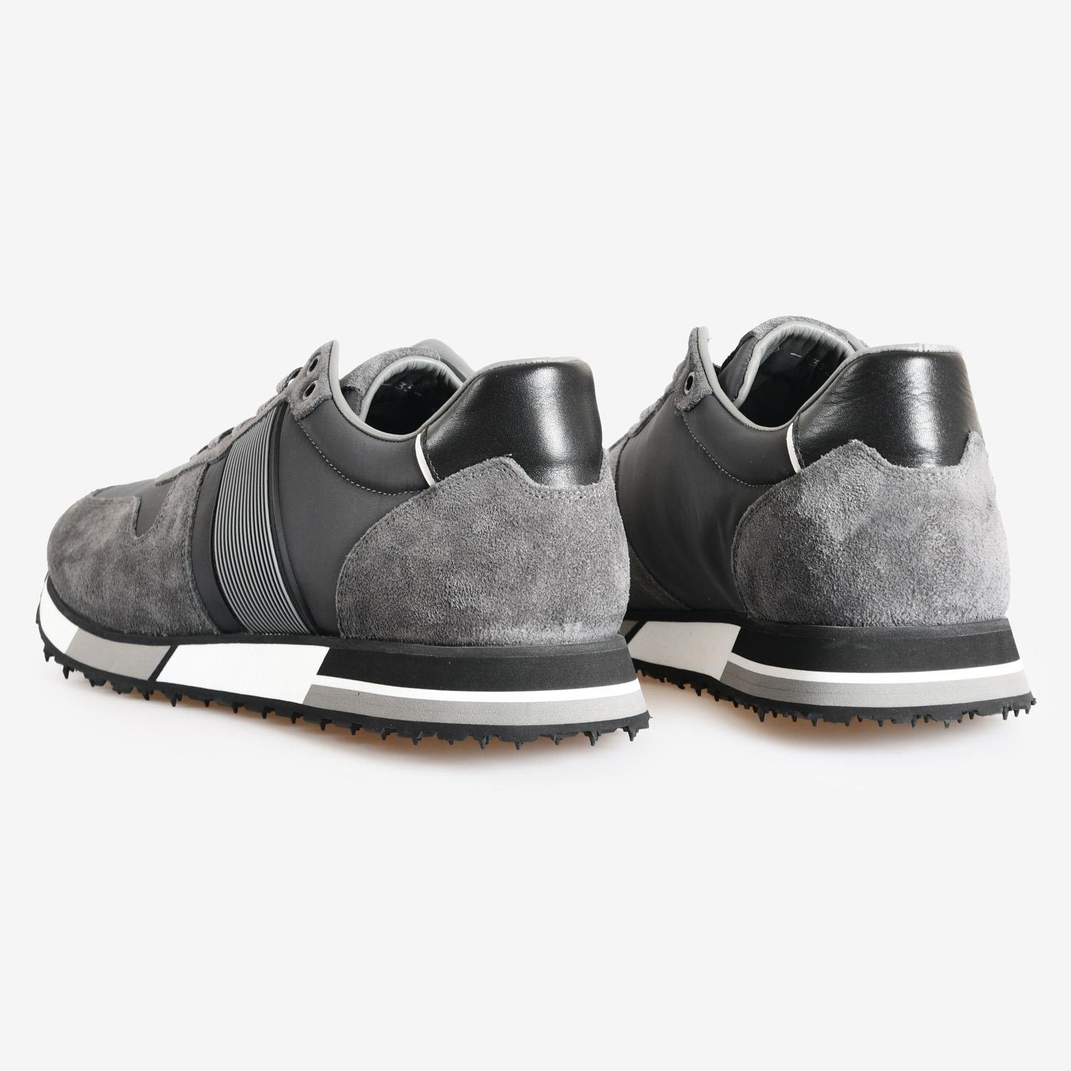 Gri Süet Bağcıklı Erkek Spor Ayakkabı