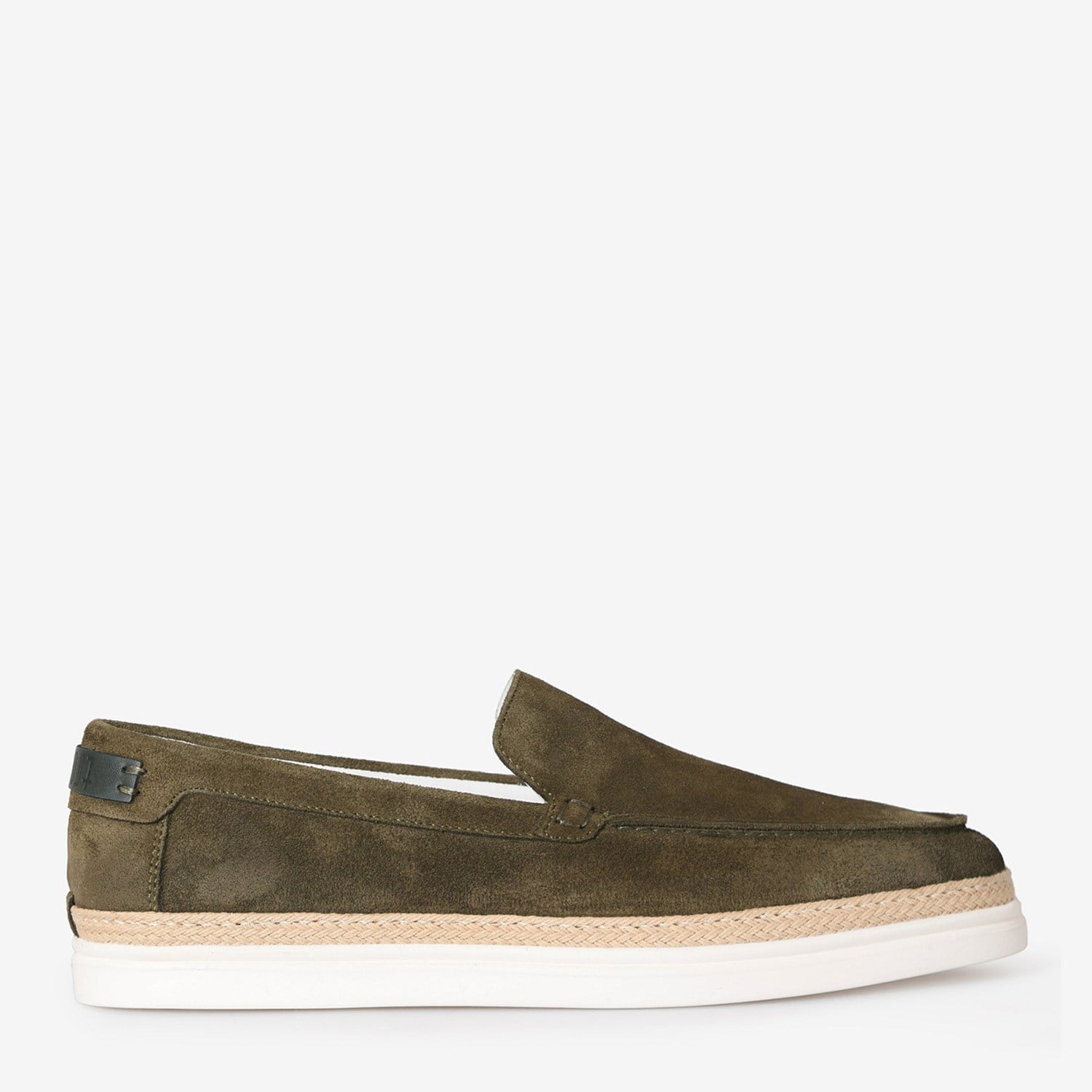 Haki Deri Erkek Loafer