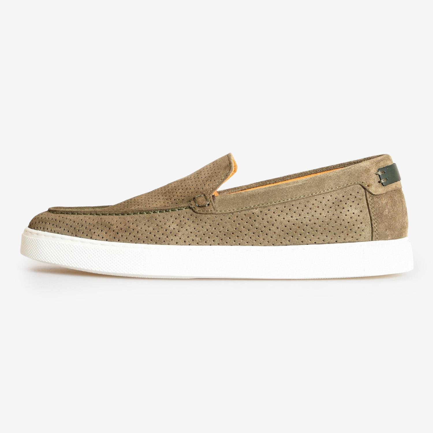 Haki Süet Erkek Loafer