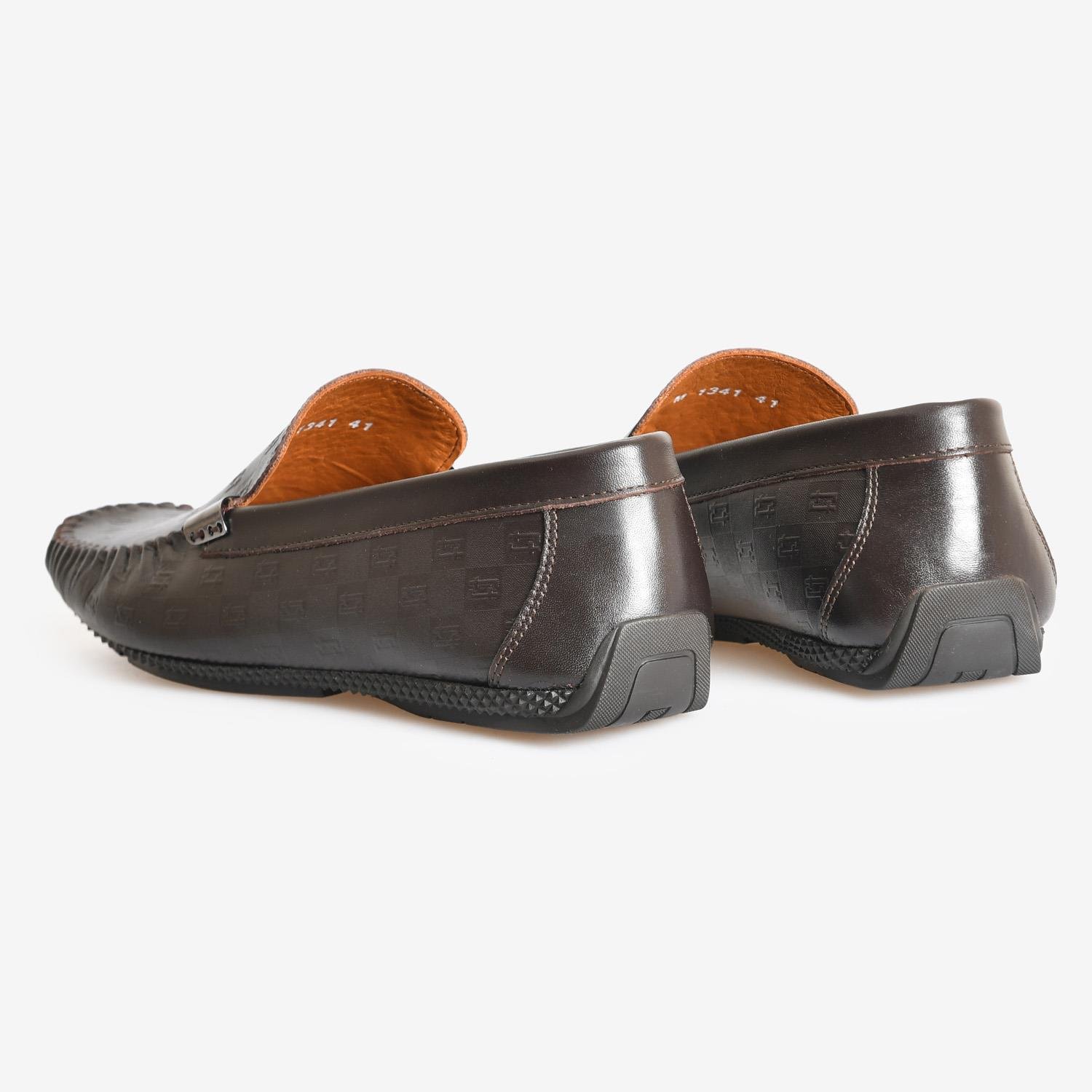 Kahve Deri Erkek Loafer