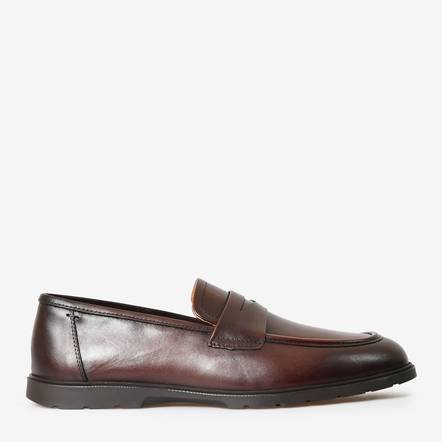 Kahve Deri Erkek Loafer