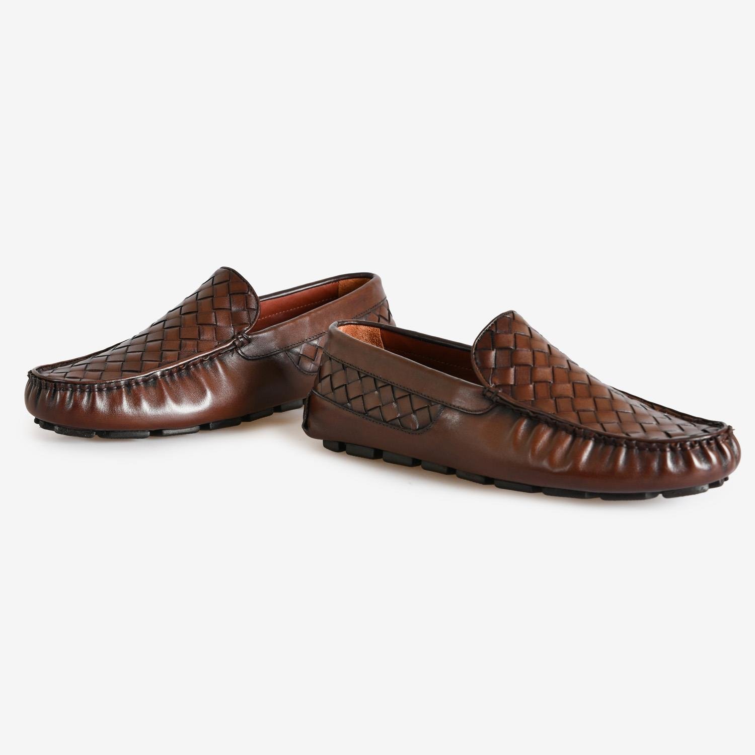 Kahve Deri Erkek Loafer