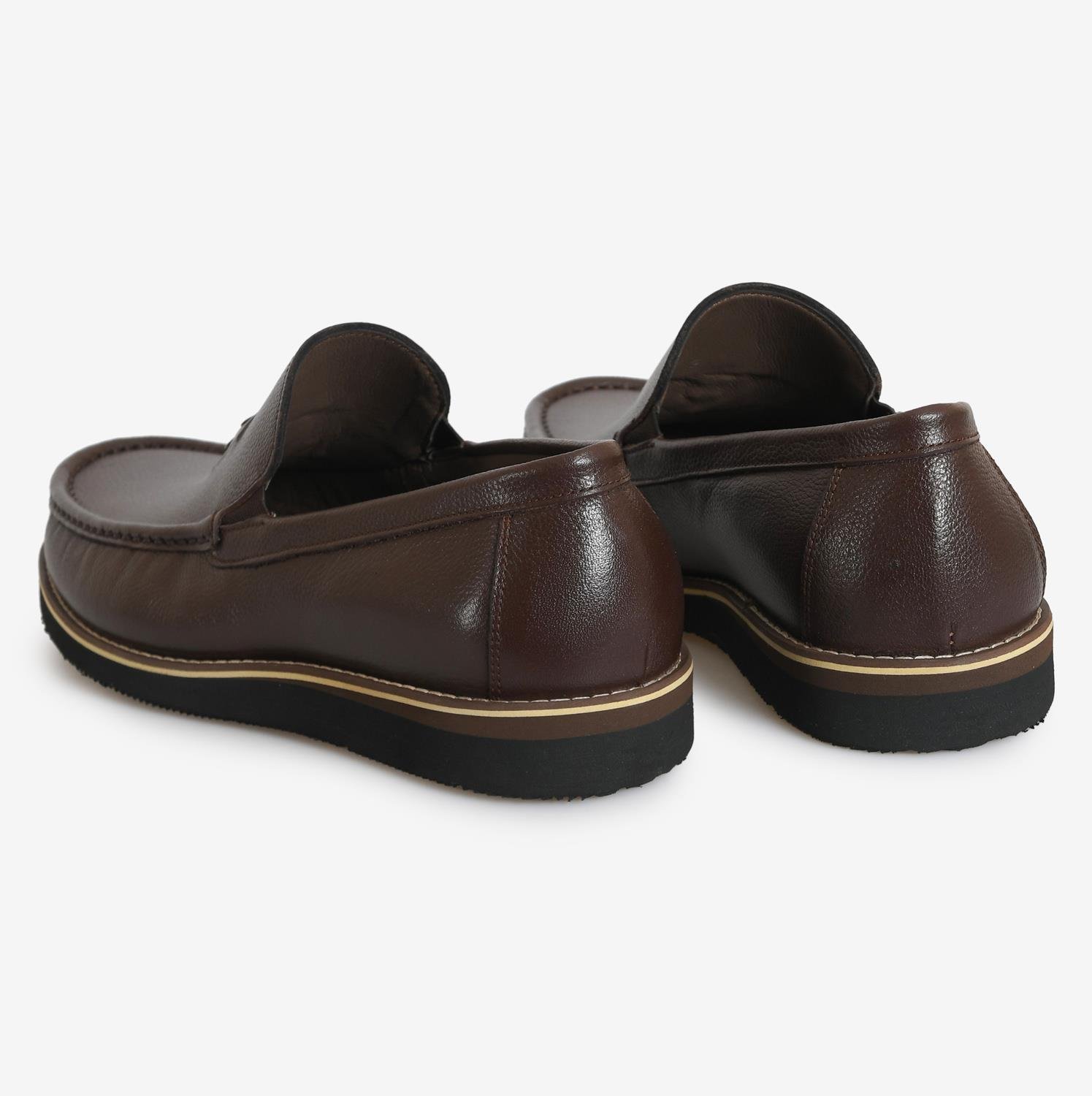 Kahve Deri Erkek Loafer