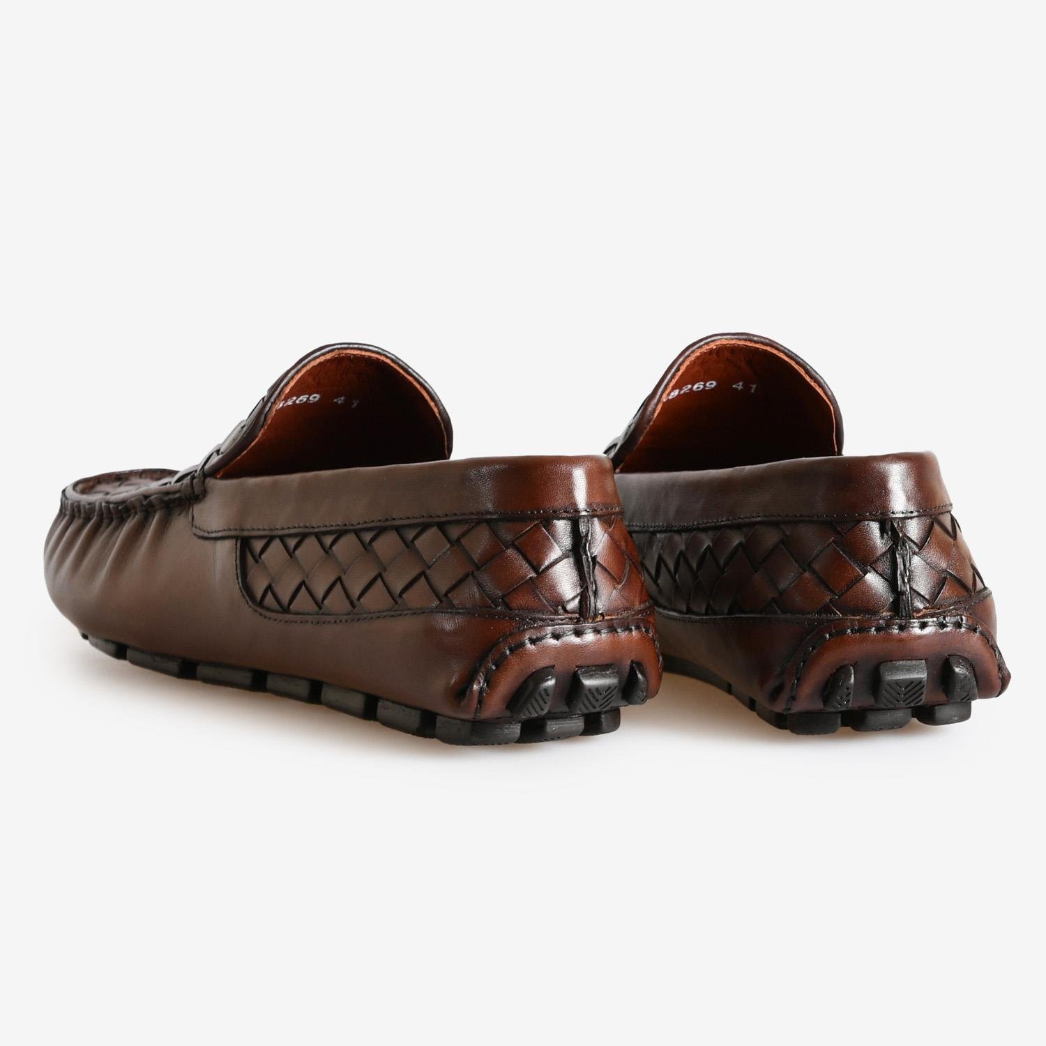 Kahve Deri Erkek Loafer