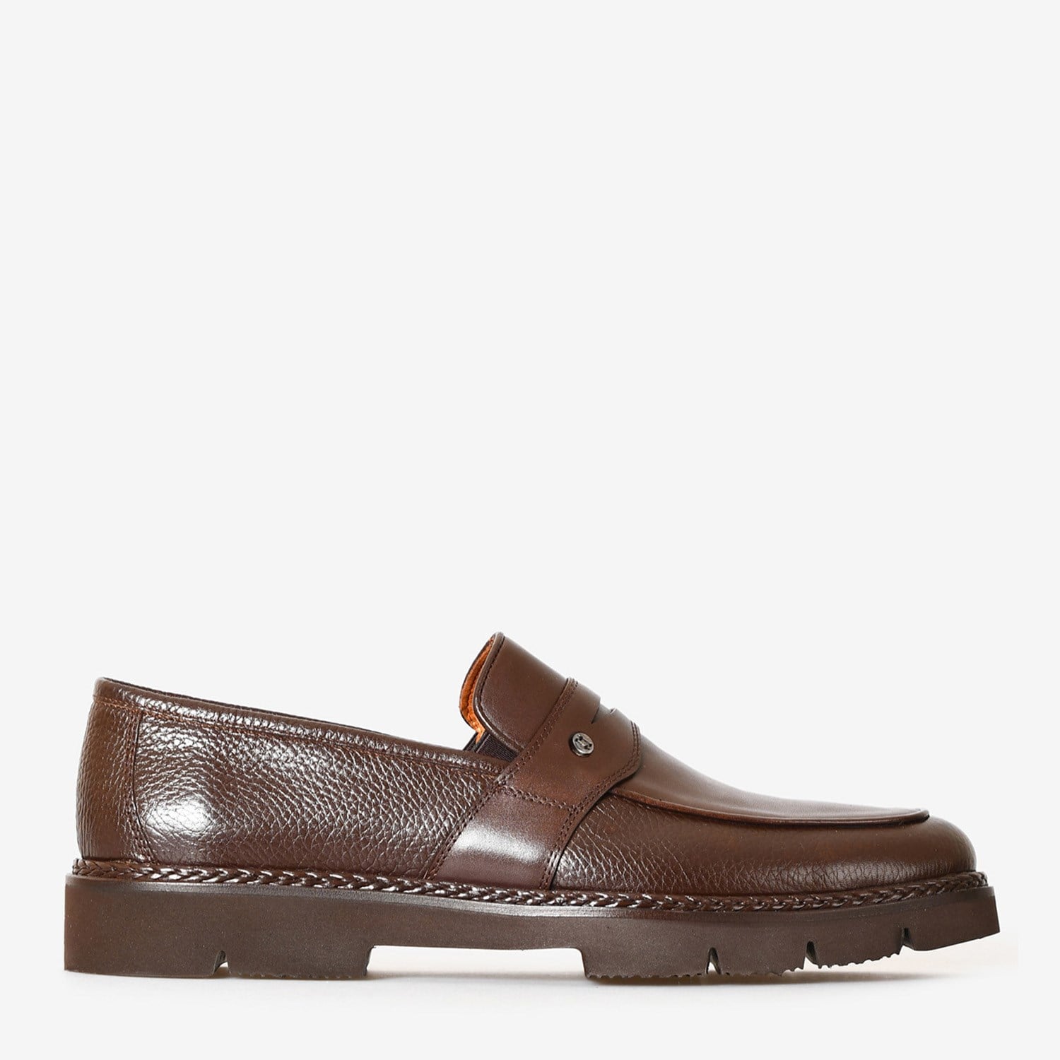 Kahve Deri Erkek Loafer Ayakkabı