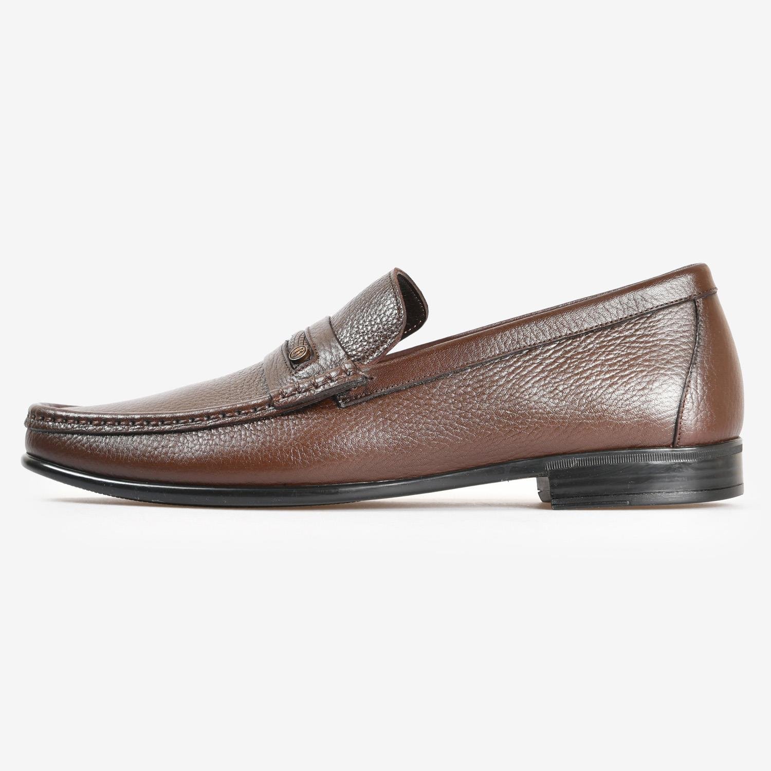 Kahve Deri Erkek Loafer
