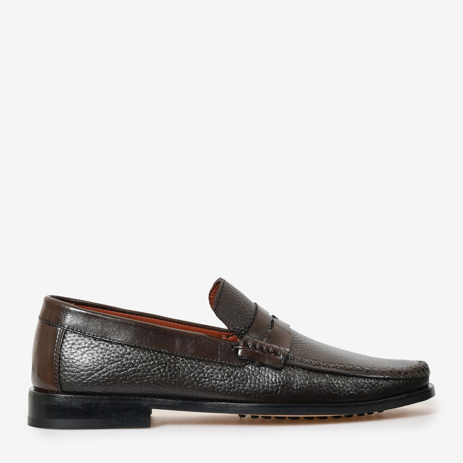 Kahve Deri Erkek Loafer
