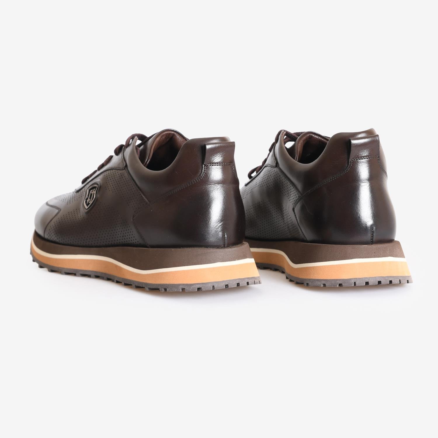 Kahve Deri Erkek Spor Ayakkabı