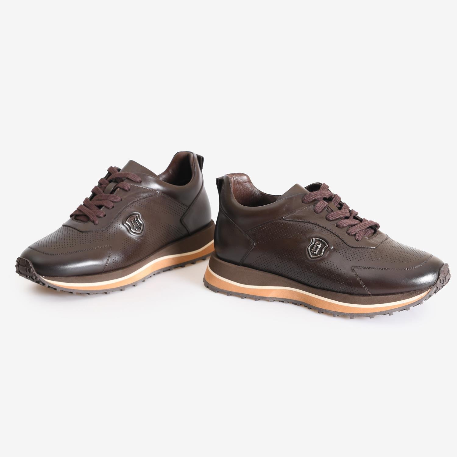 Kahve Deri Erkek Spor Ayakkabı