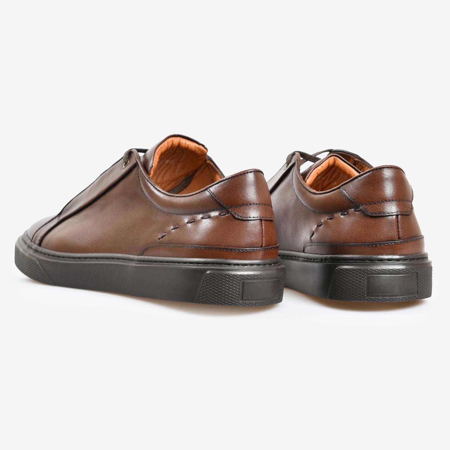 Kahve Deri Erkek Spor Ayakkabı