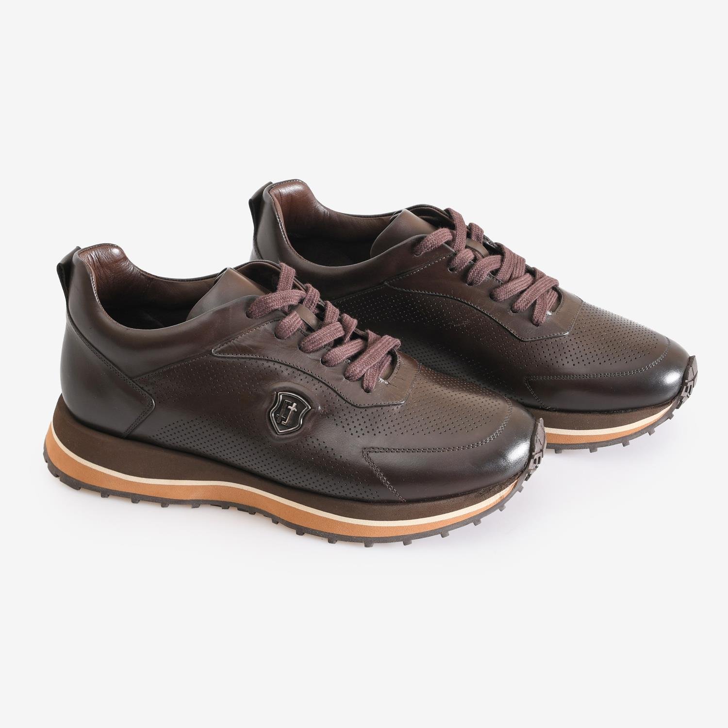 Kahve Deri Erkek Spor Ayakkabı