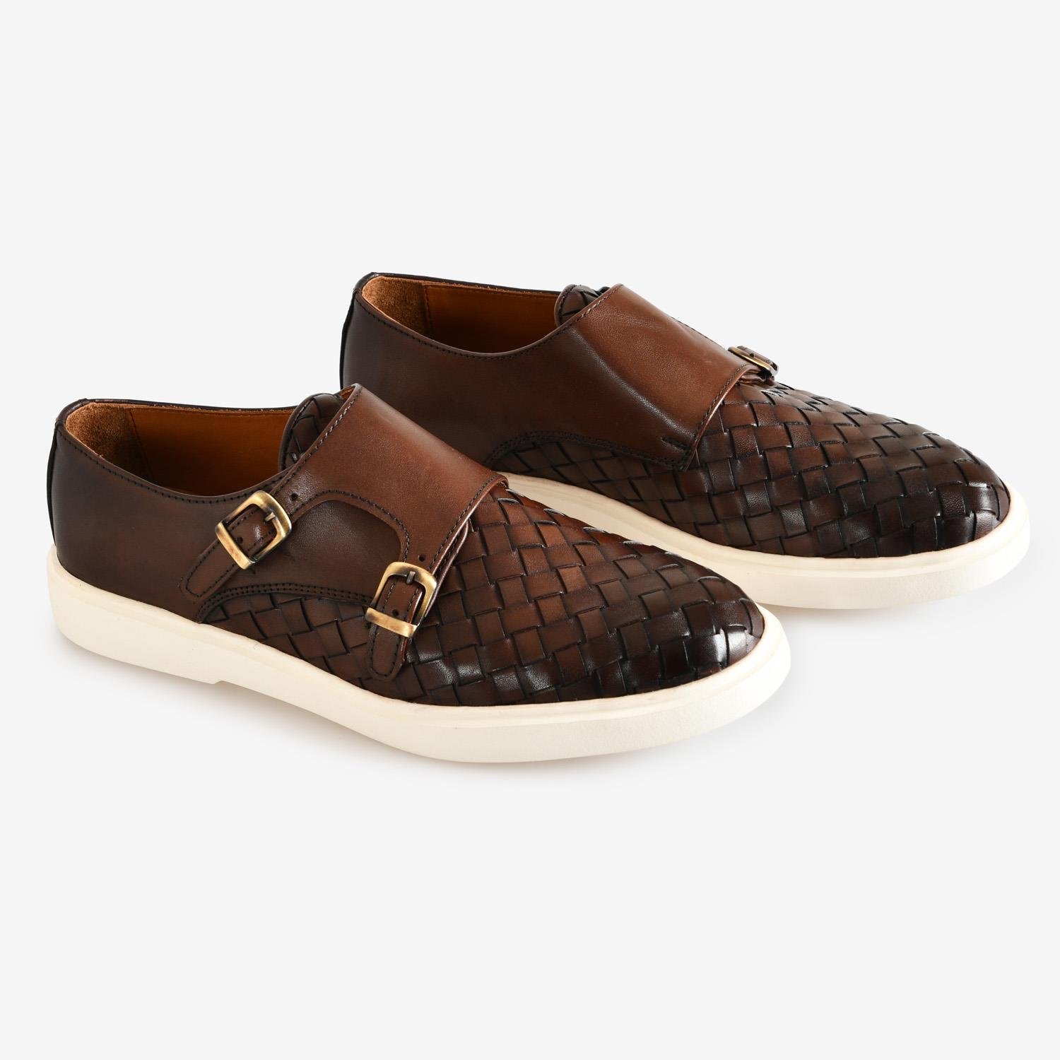 Kahve Deri Kemer Detaylı Erkek Spor Ayakkabı