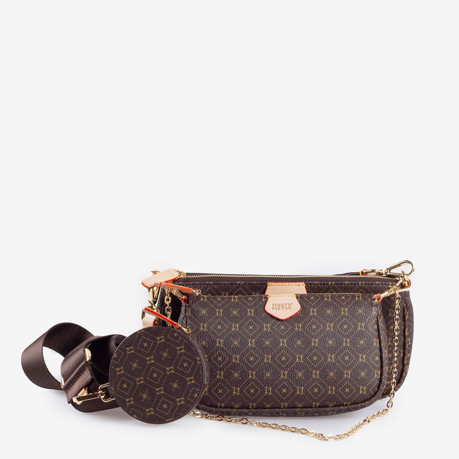 Kahve Monogram Kadın Çanta