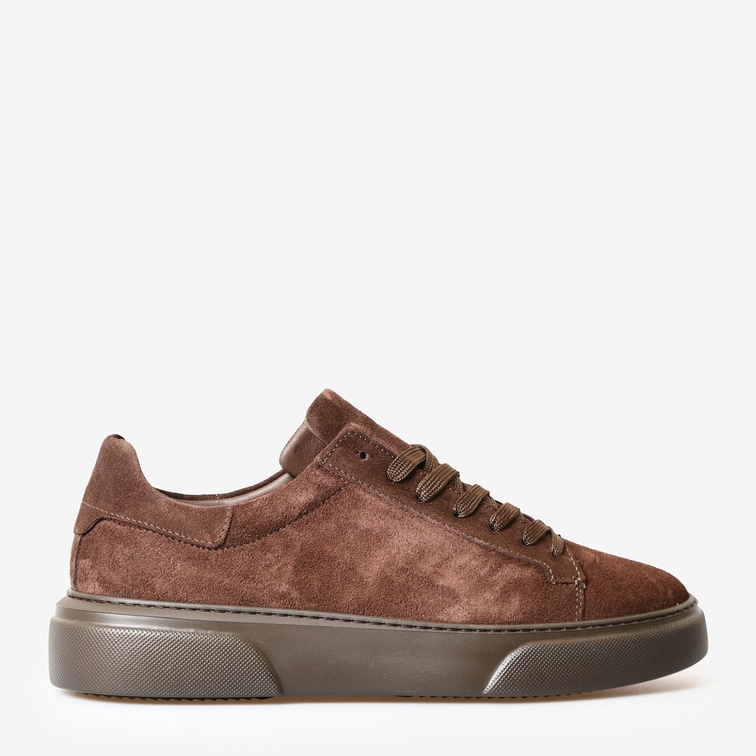 Kahve Süet Bağcıklı Erkek Spor Sneaker