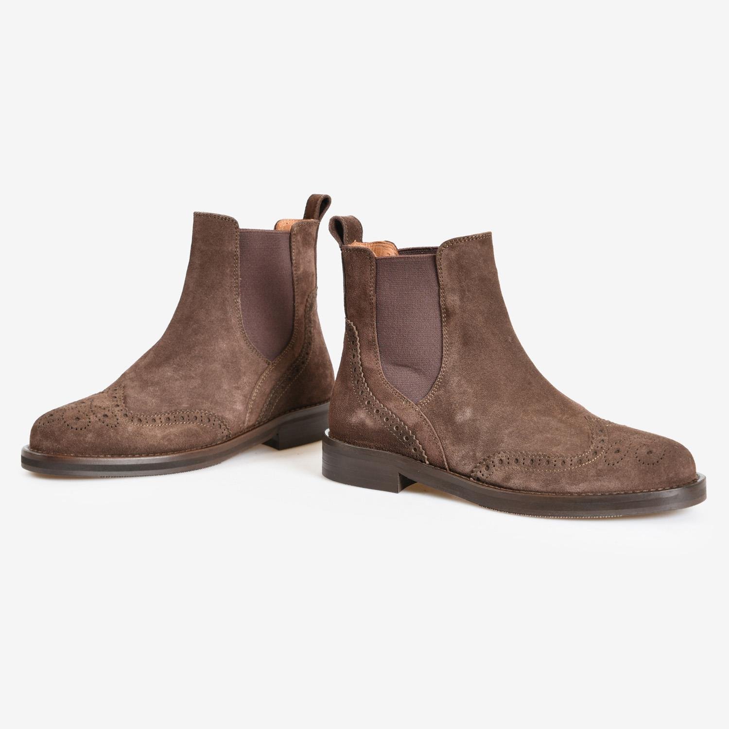 Kahve Süet Bağcıksız Düz Kadın Abiye Bot