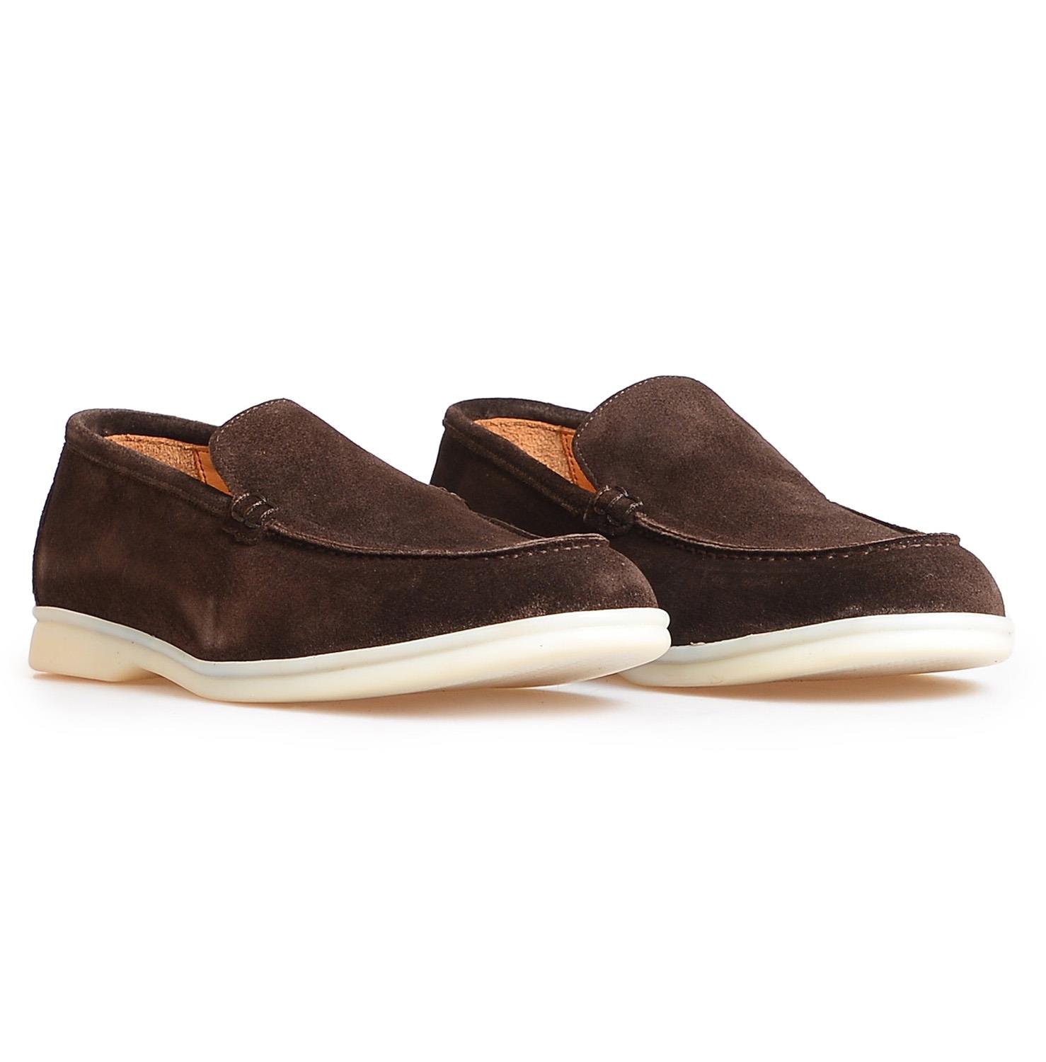 Kahve Süet Erkek Loafer