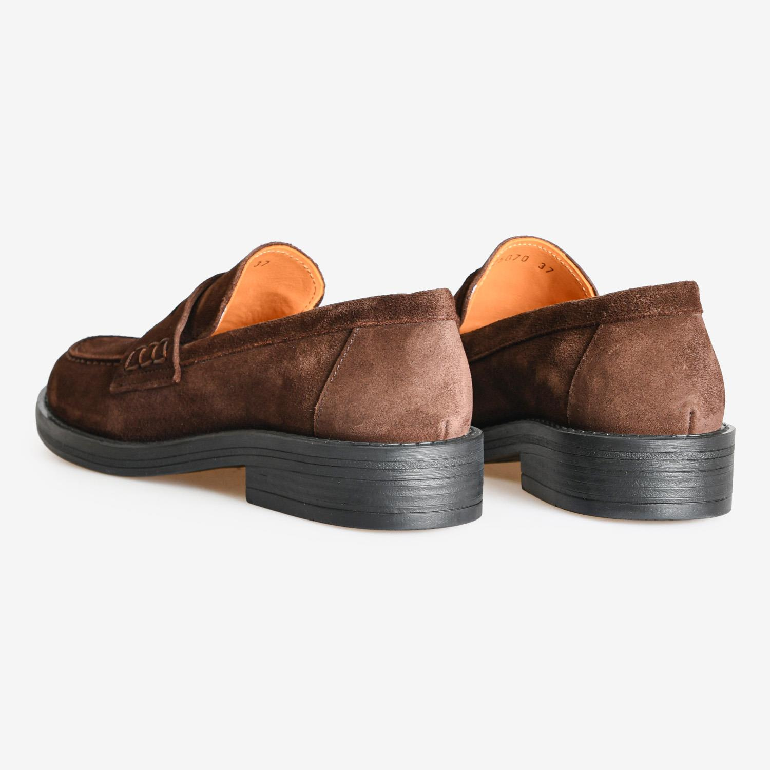 Kahve Süet Kadın Loafer