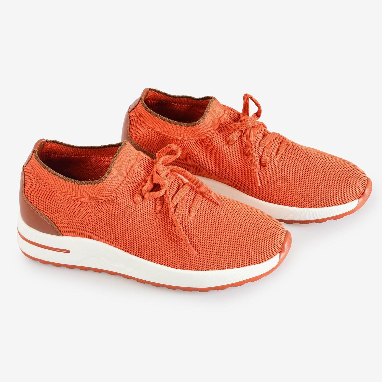 Kiremit Triko Bağcıklı Erkek Spor Ayakkabı