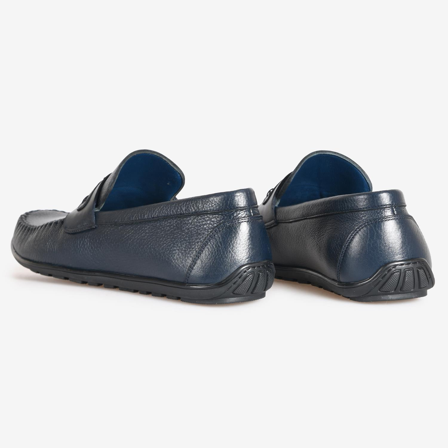 Lacivert Deri Erkek Loafer