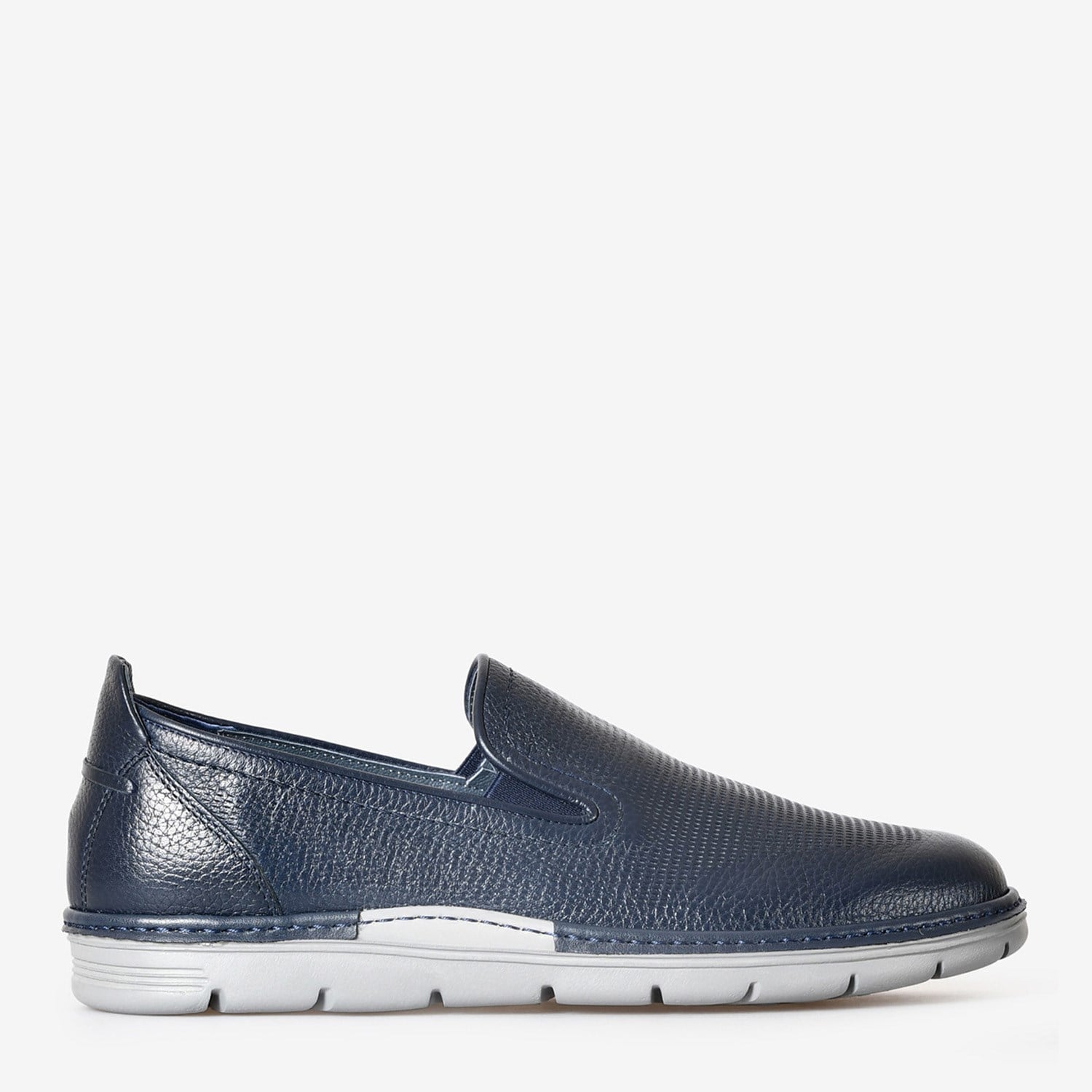 Lacivert Deri Erkek Loafer