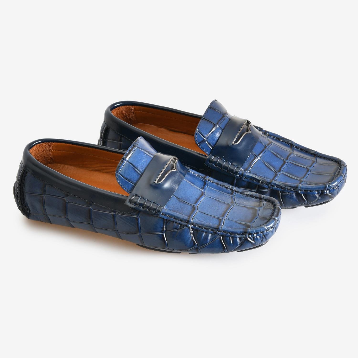 Lacivert Deri Erkek Loafer