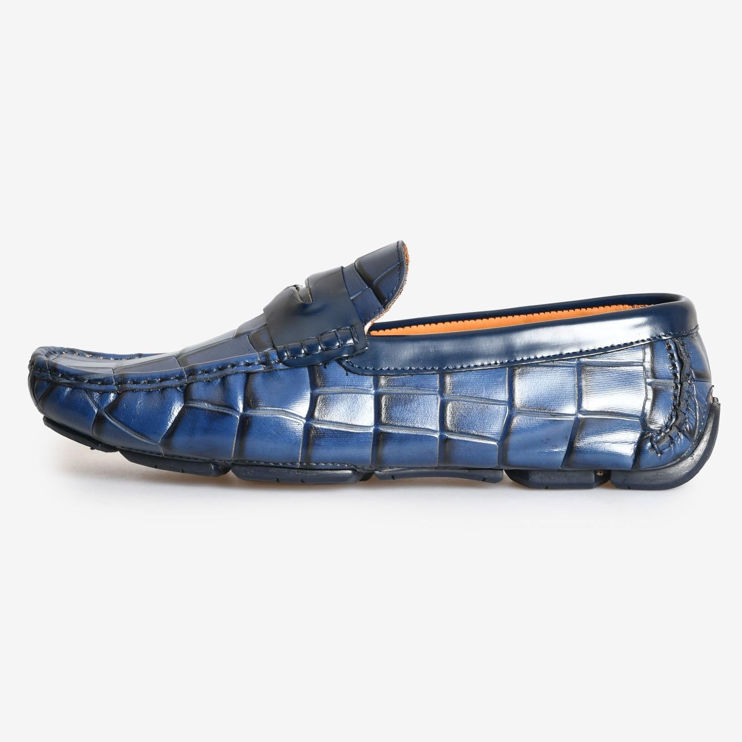 Lacivert Deri Erkek Loafer