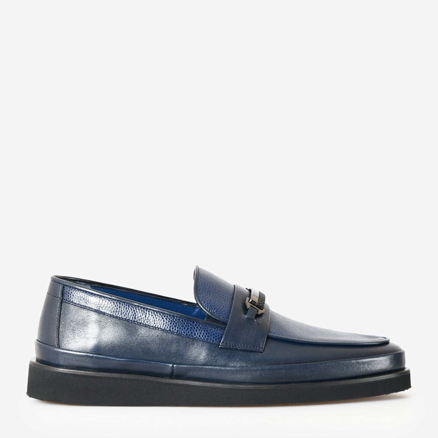 Lacivert Deri Erkek Loafer