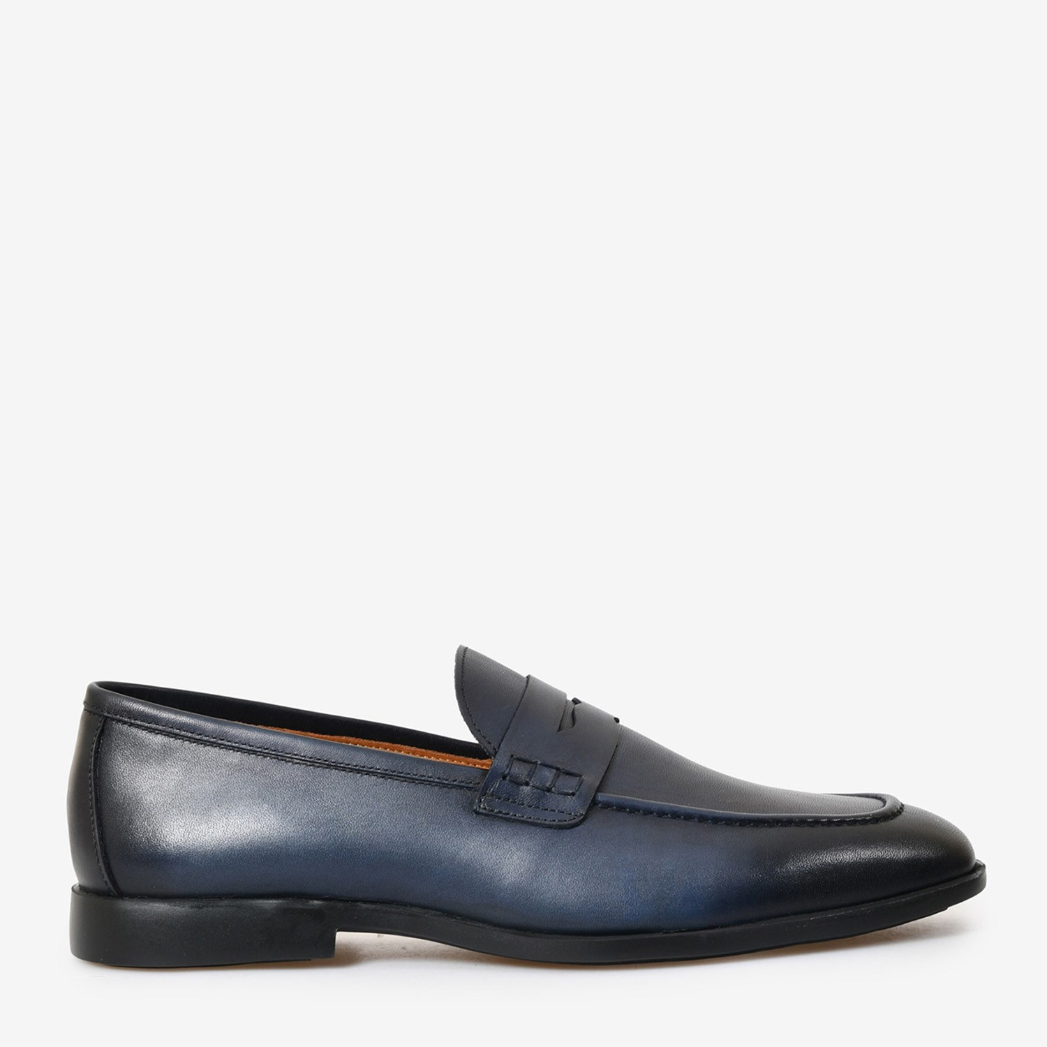 Lacivert Deri Erkek Loafer