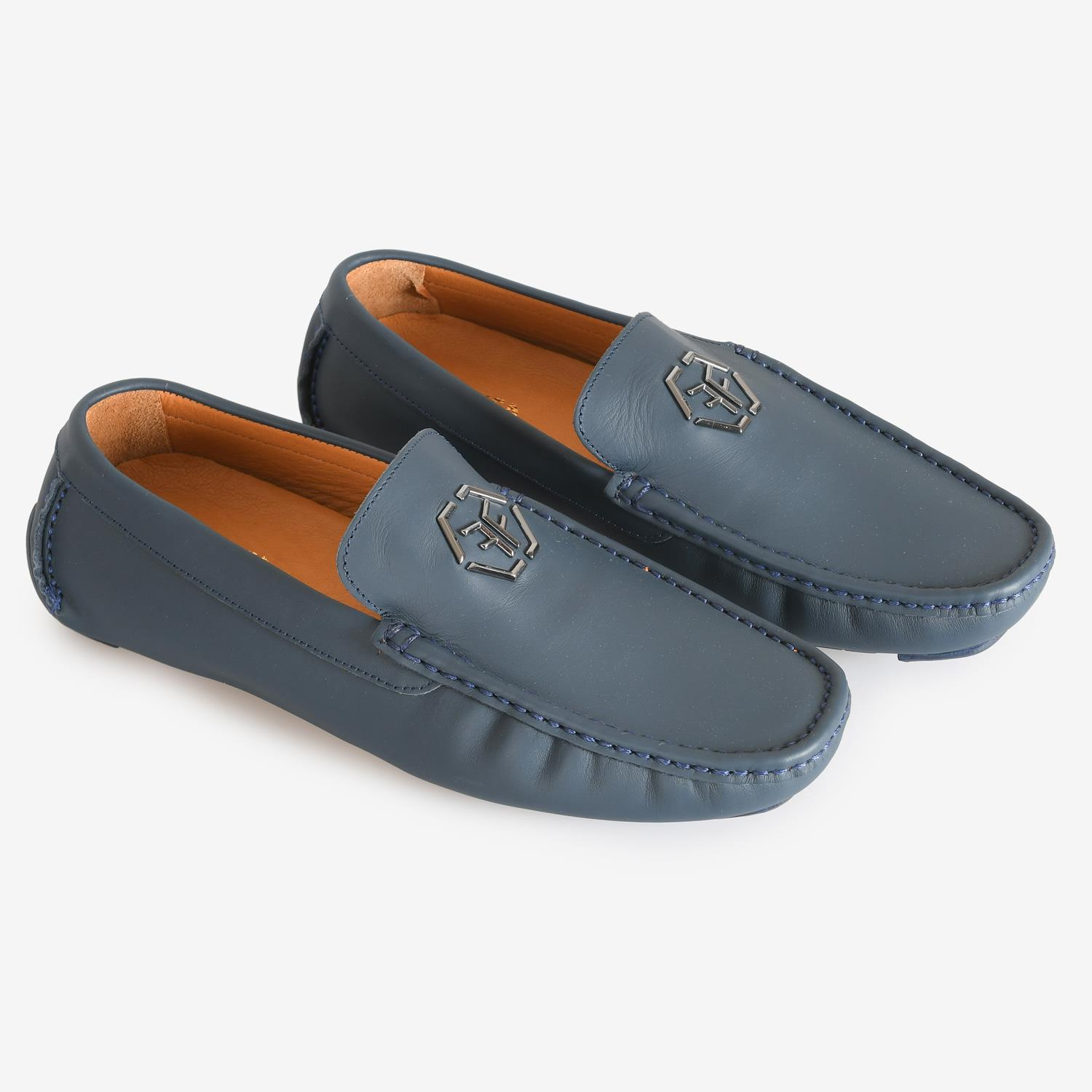 Lacivert Deri Erkek Loafer