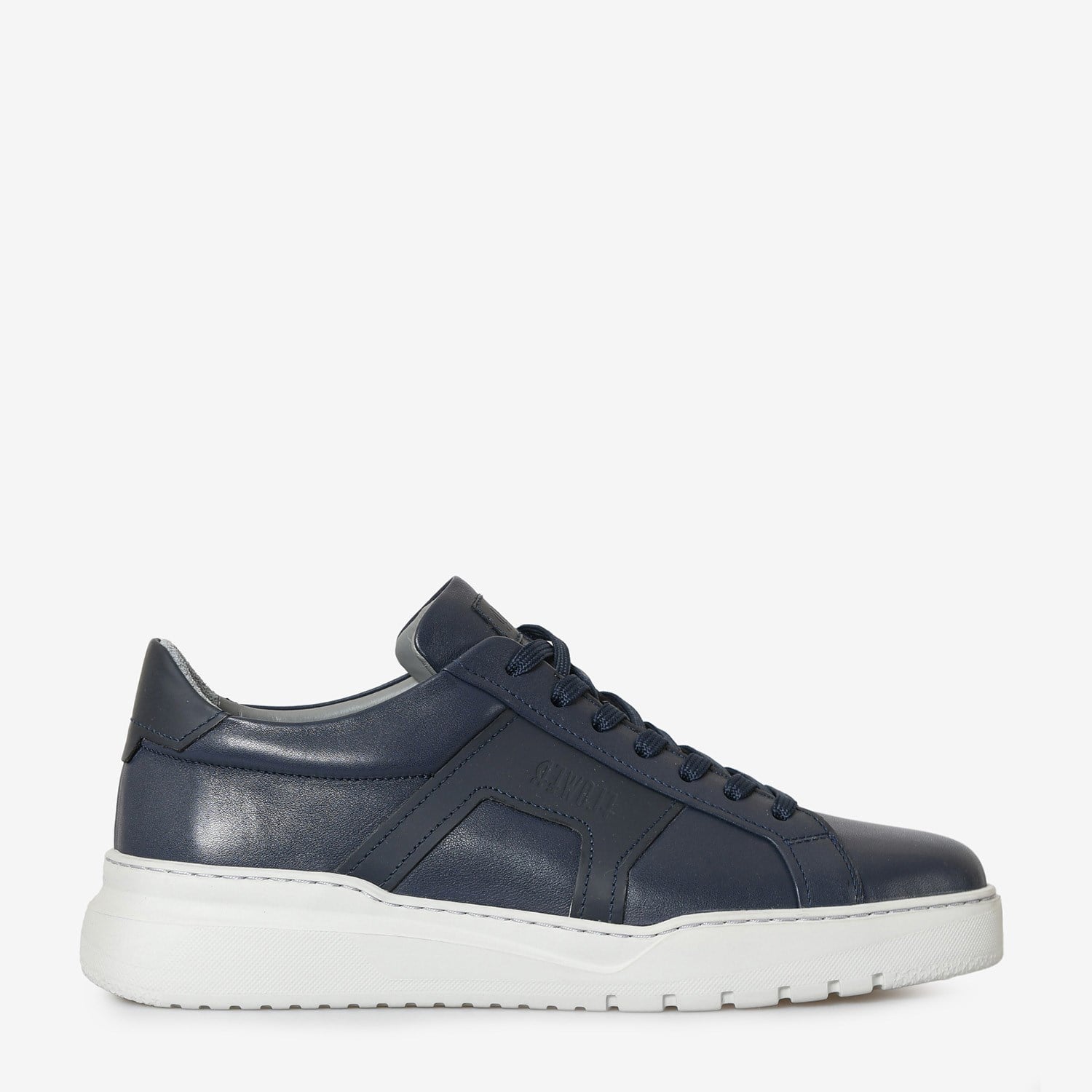 Lacivert Deri Erkek Sneaker