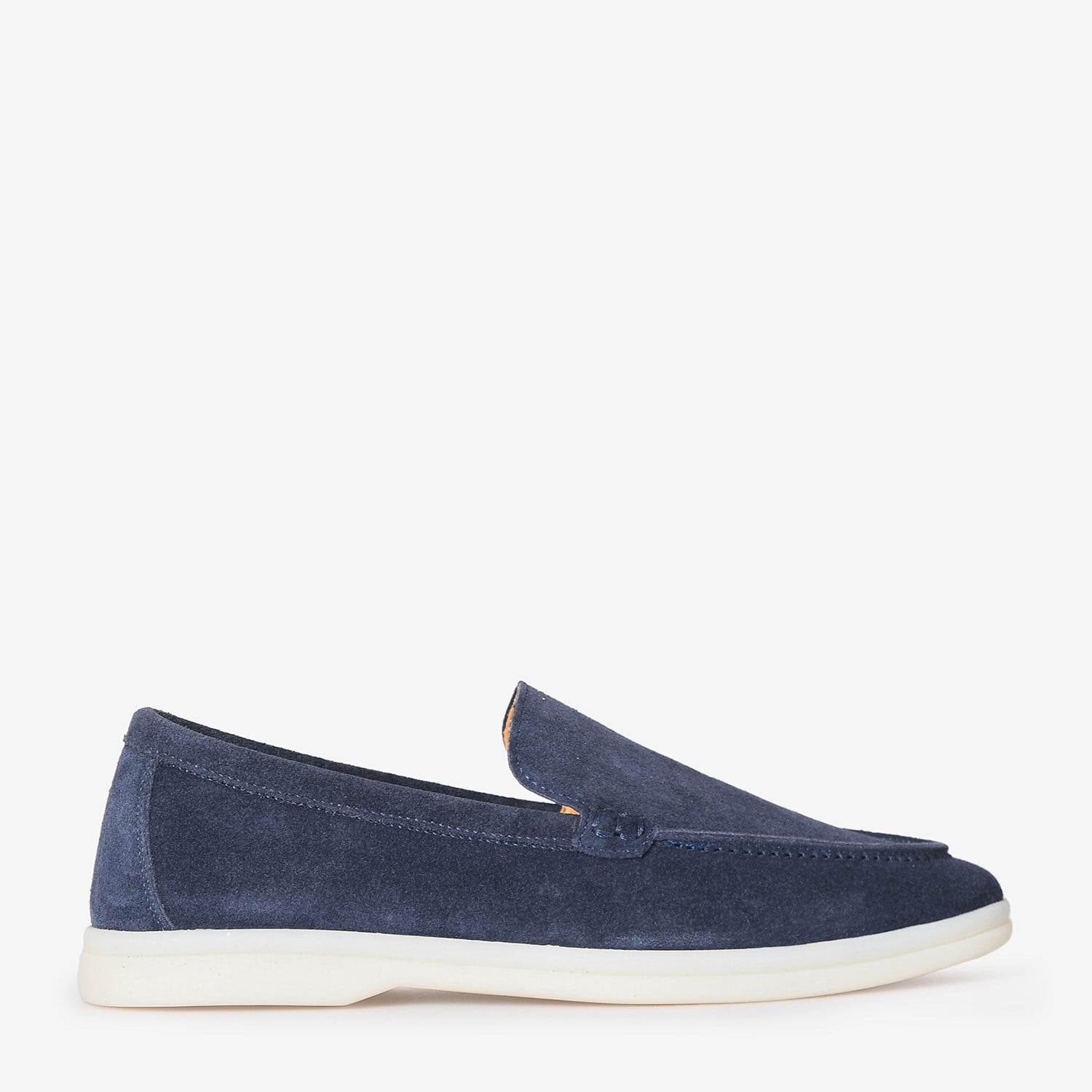 Lacivert Düz Süet Kadın Loafer