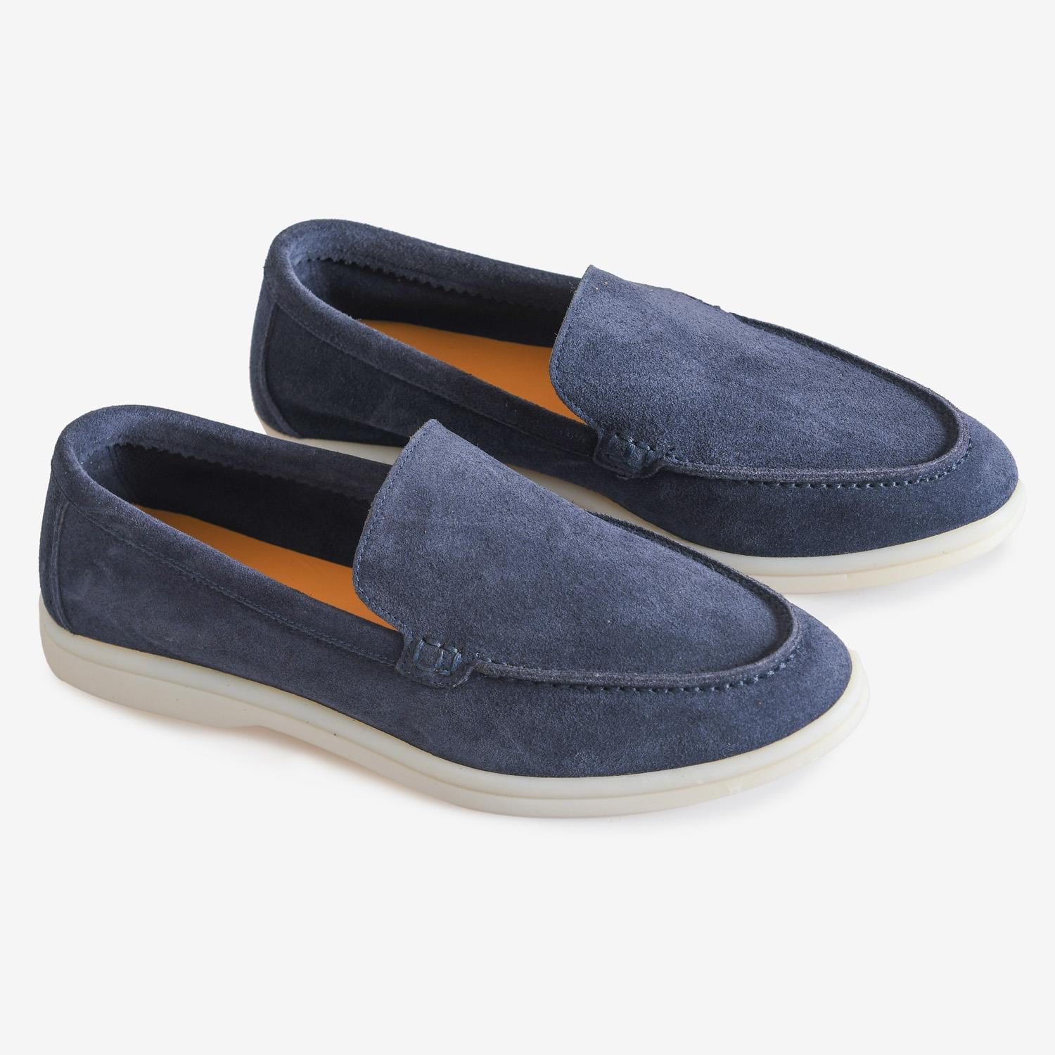 Lacivert Düz Süet Kadın Loafer