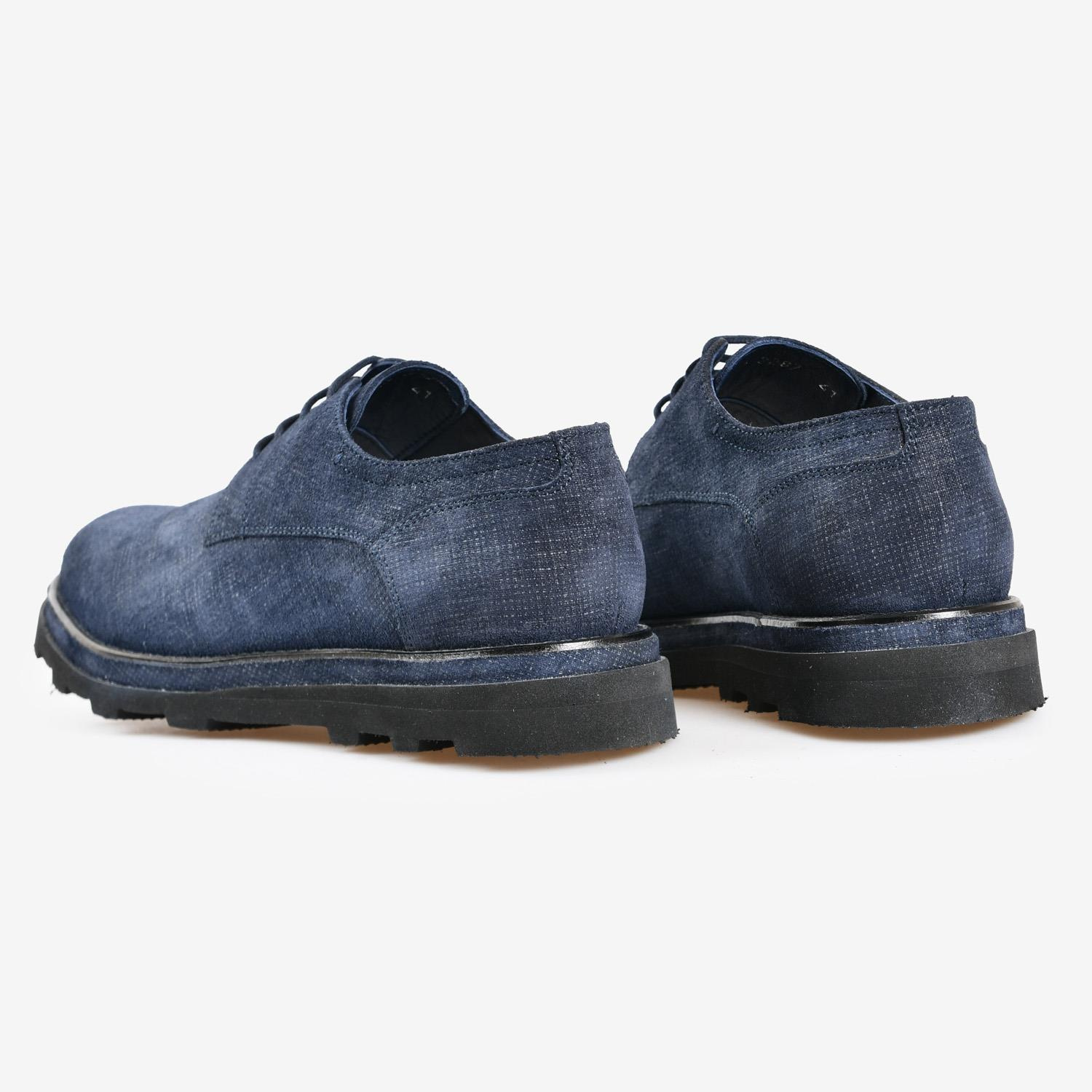Lacivert Koton Erkek Bağcıklı Klasik Ayakkabı