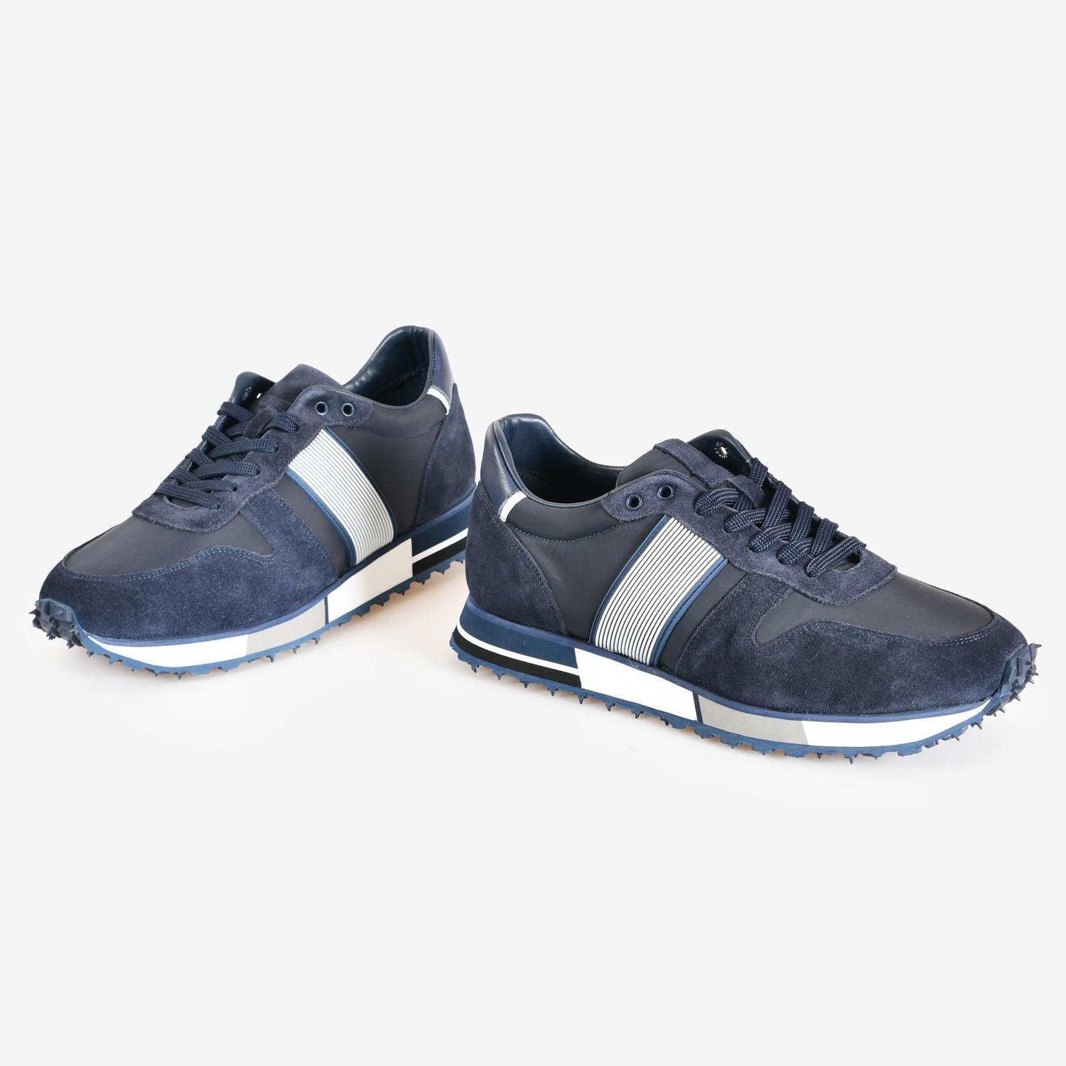 Lacivert Süet Bağcıklı Erkek Spor Ayakkabı