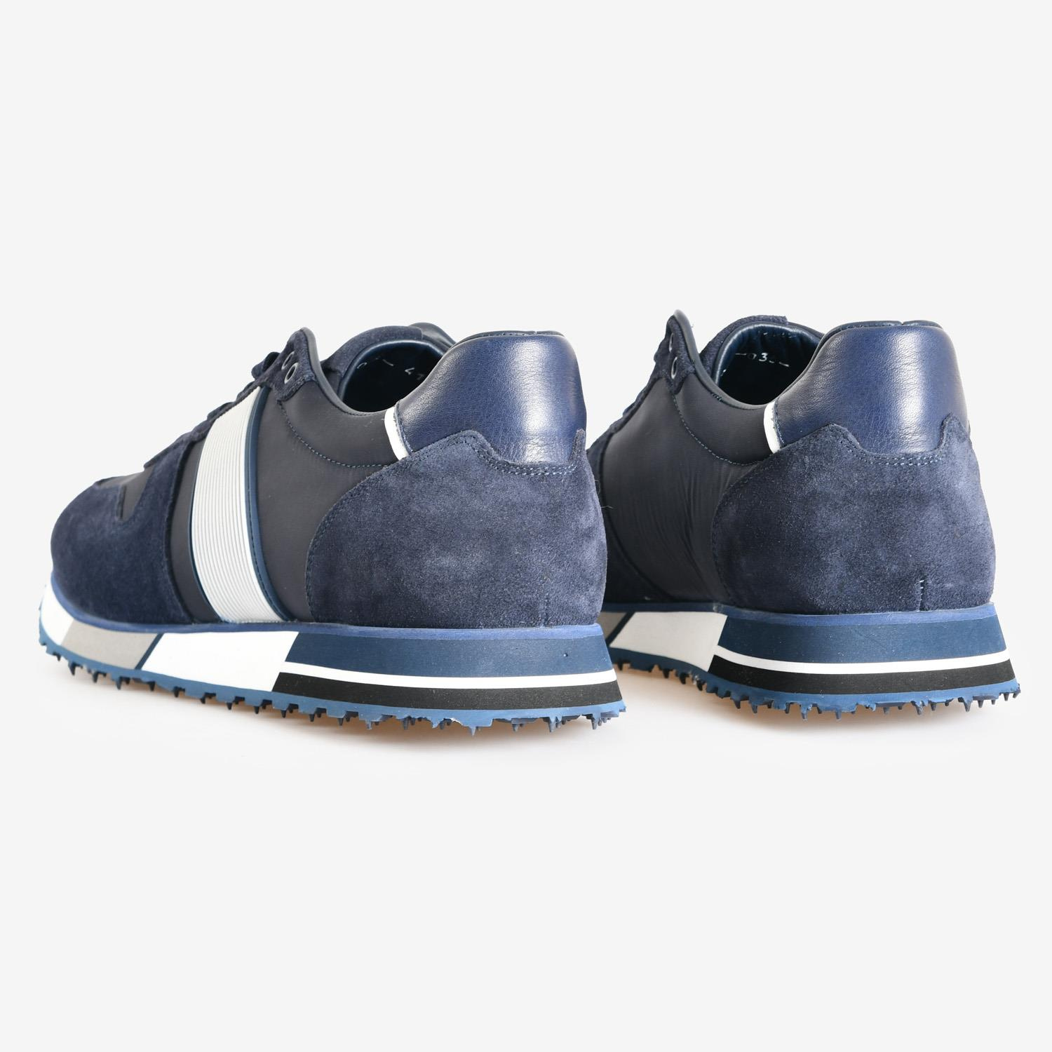 Lacivert Süet Bağcıklı Erkek Spor Ayakkabı