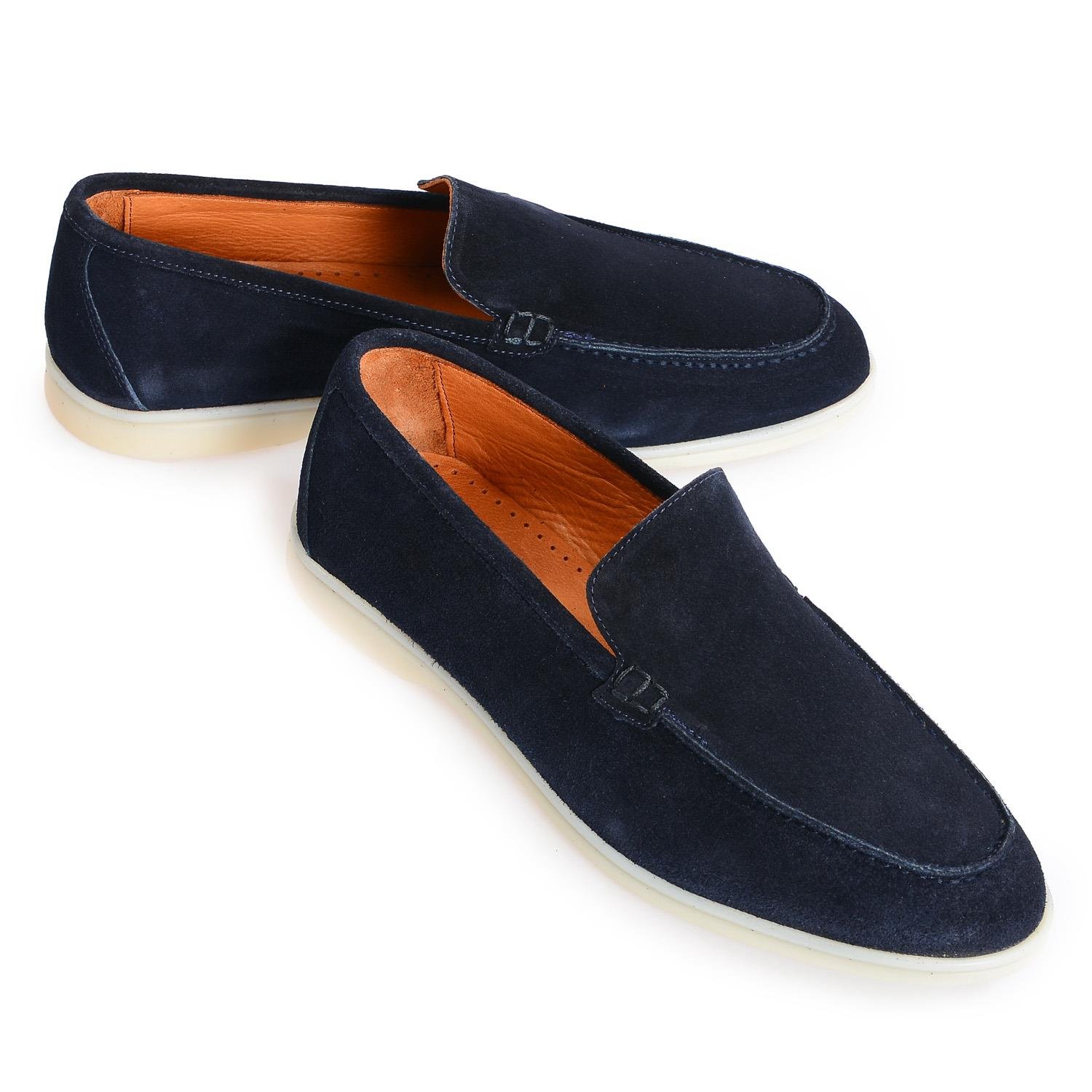 Lacivert Süet Erkek Loafer