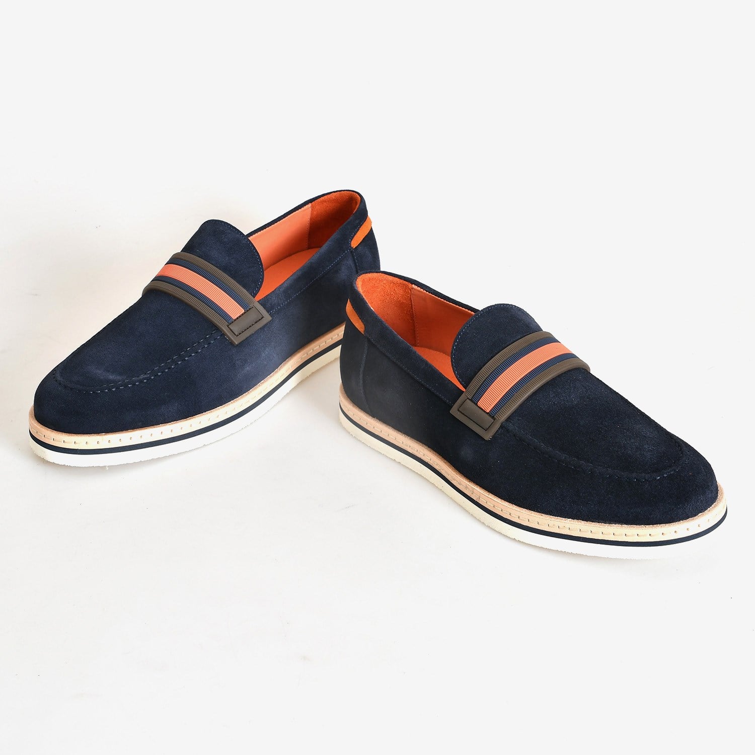 Lacivert Süet Erkek Loafer Ayakkabı