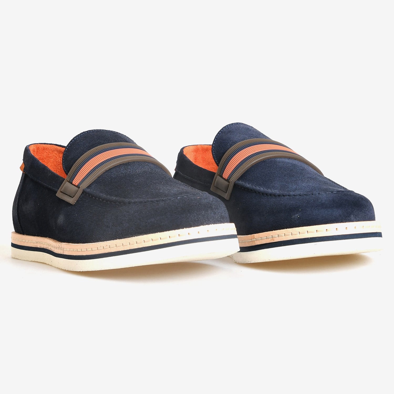 Lacivert Süet Erkek Loafer Ayakkabı