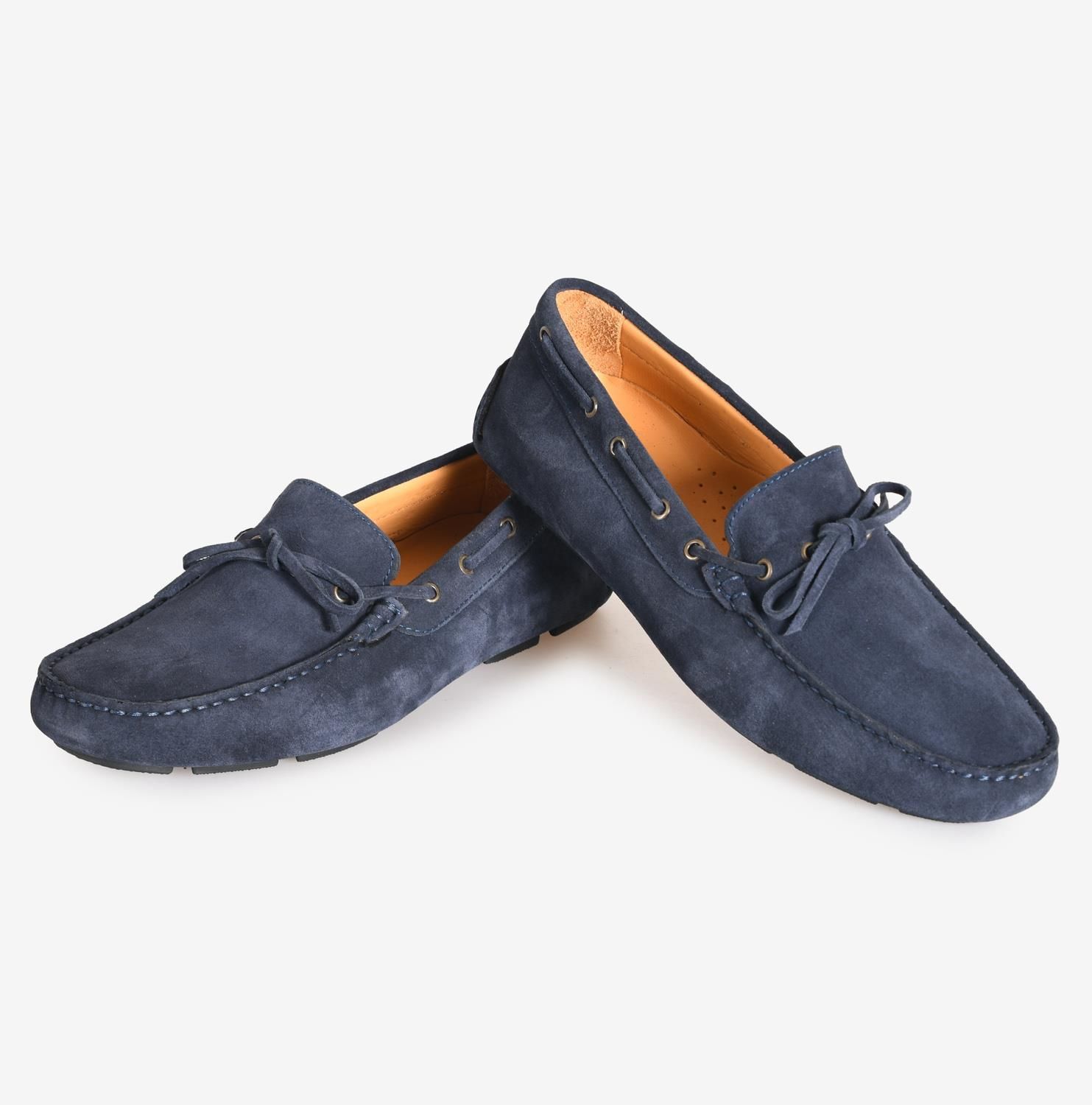 Lacivert Süet Erkek Loafer Ayakkabı